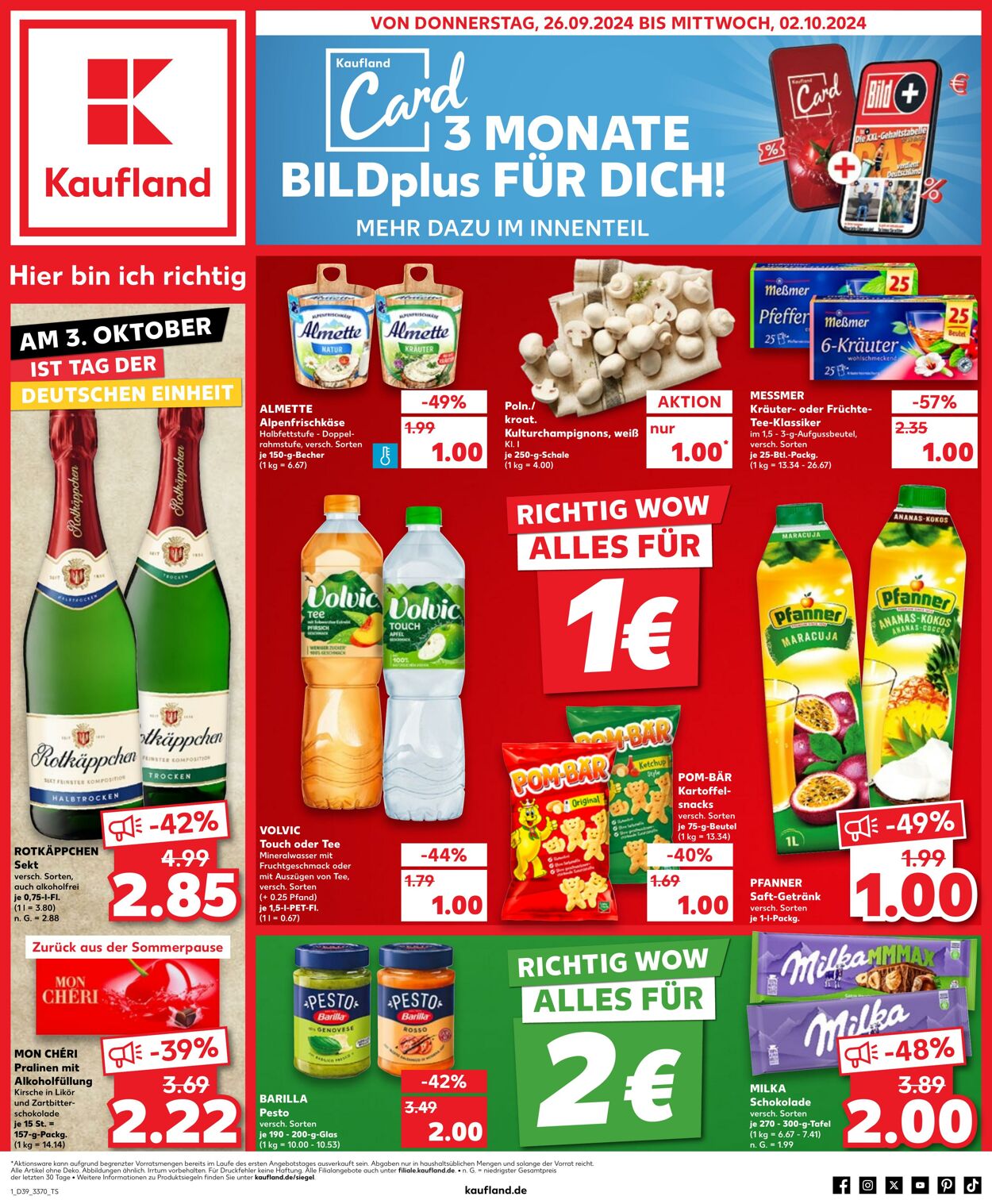 Prospekt Kaufland 26.09.2024 - 02.10.2024