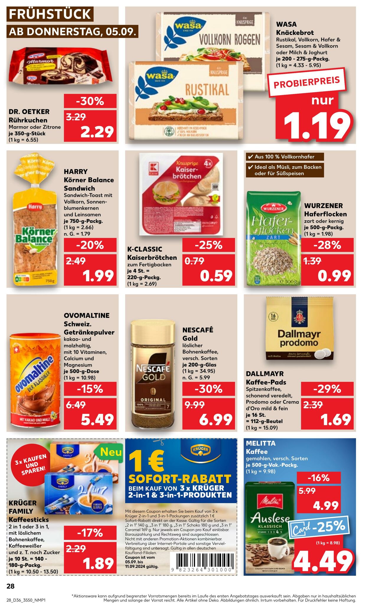 Prospekt Kaufland 05.09.2024 - 11.09.2024