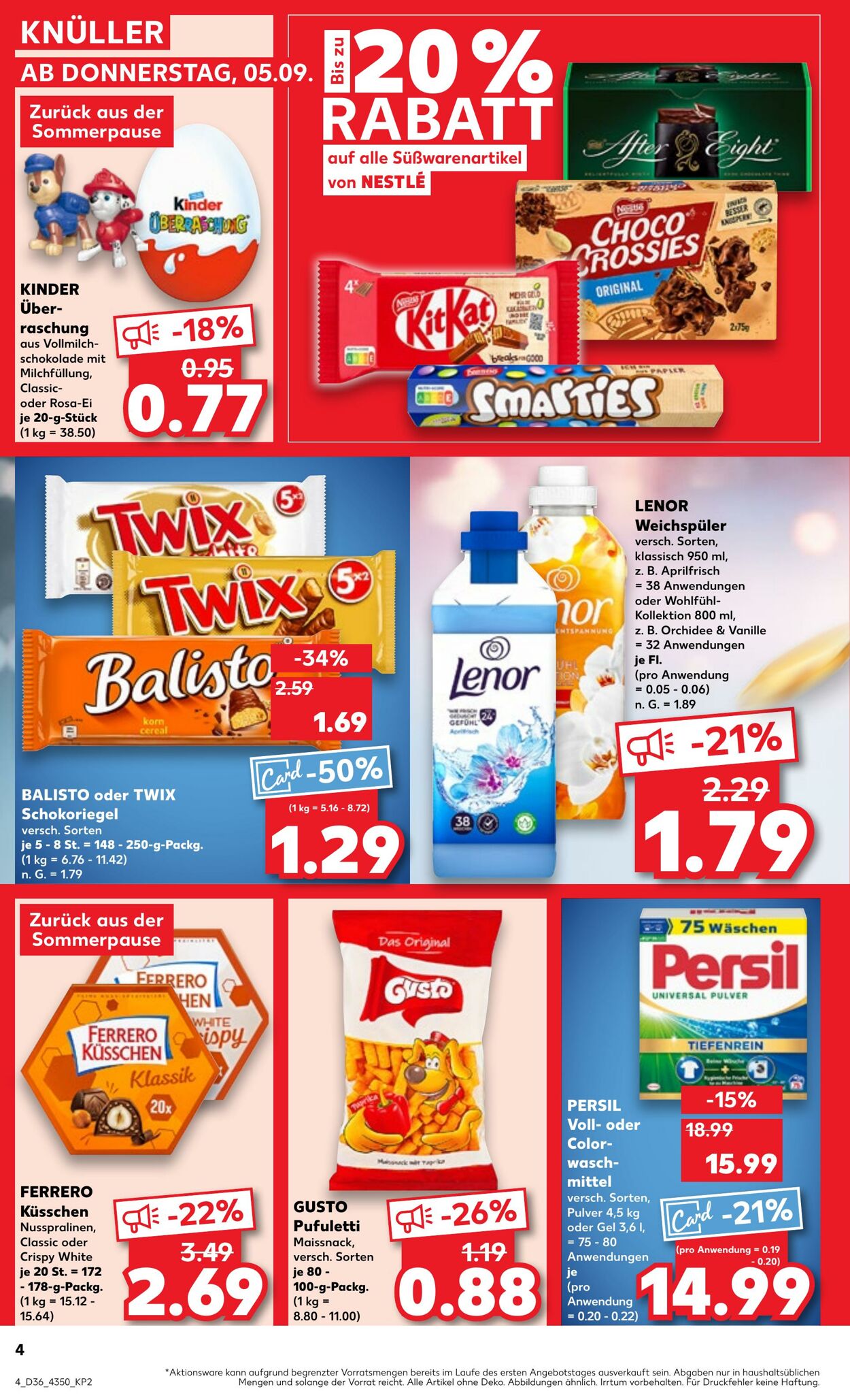 Prospekt Kaufland 05.09.2024 - 11.09.2024