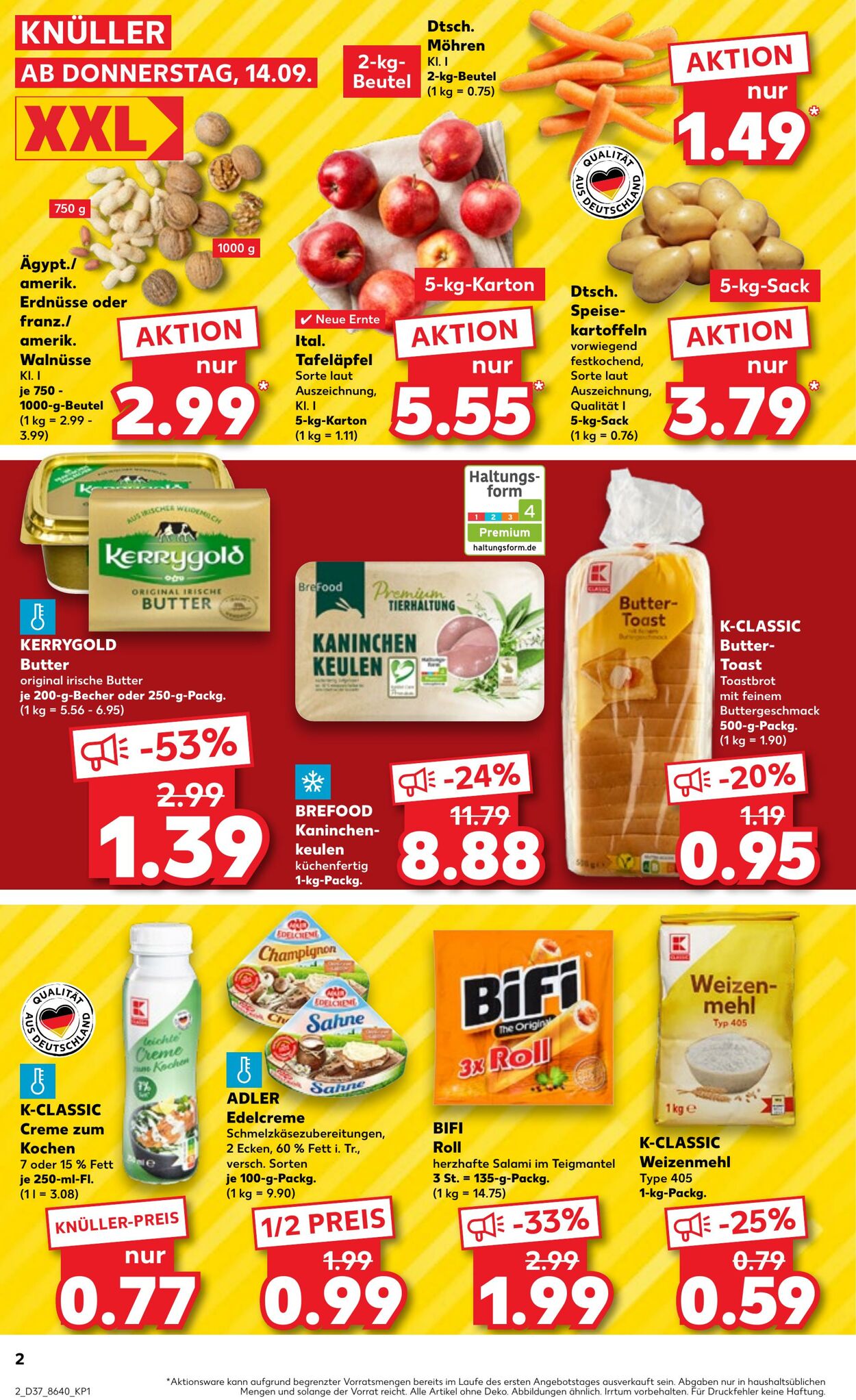 Prospekt Kaufland 14.09.2023 - 20.09.2023