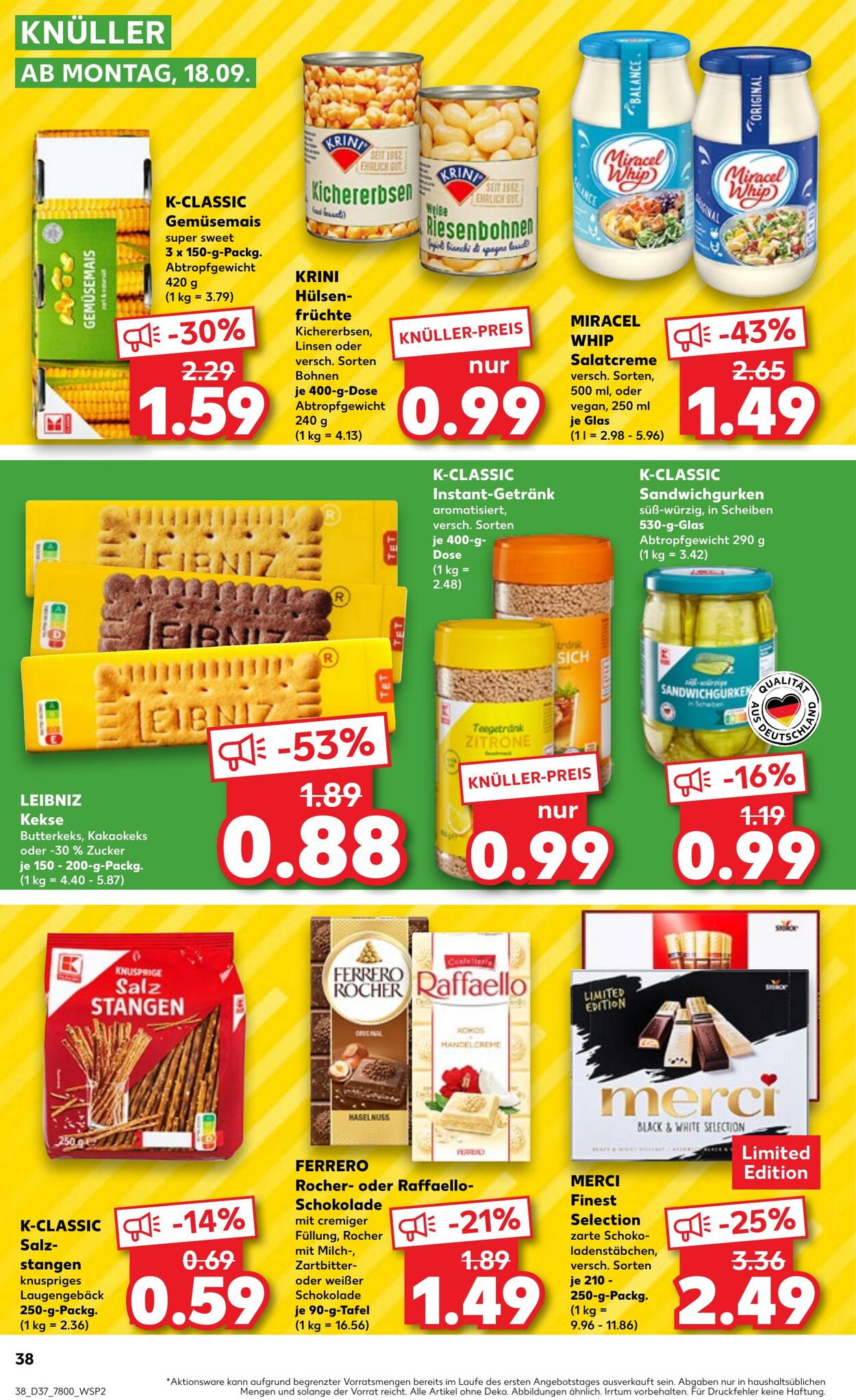 Prospekt Kaufland 14.09.2023 - 20.09.2023