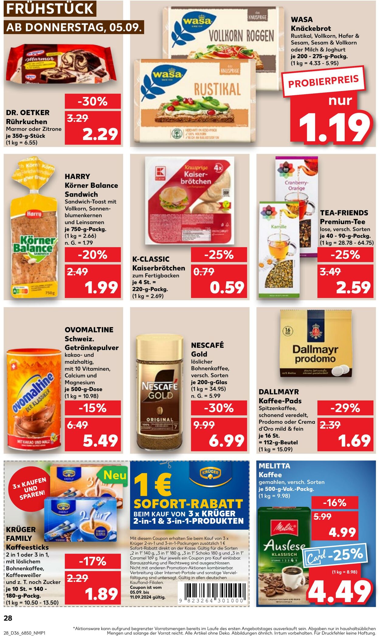 Prospekt Kaufland 05.09.2024 - 11.09.2024