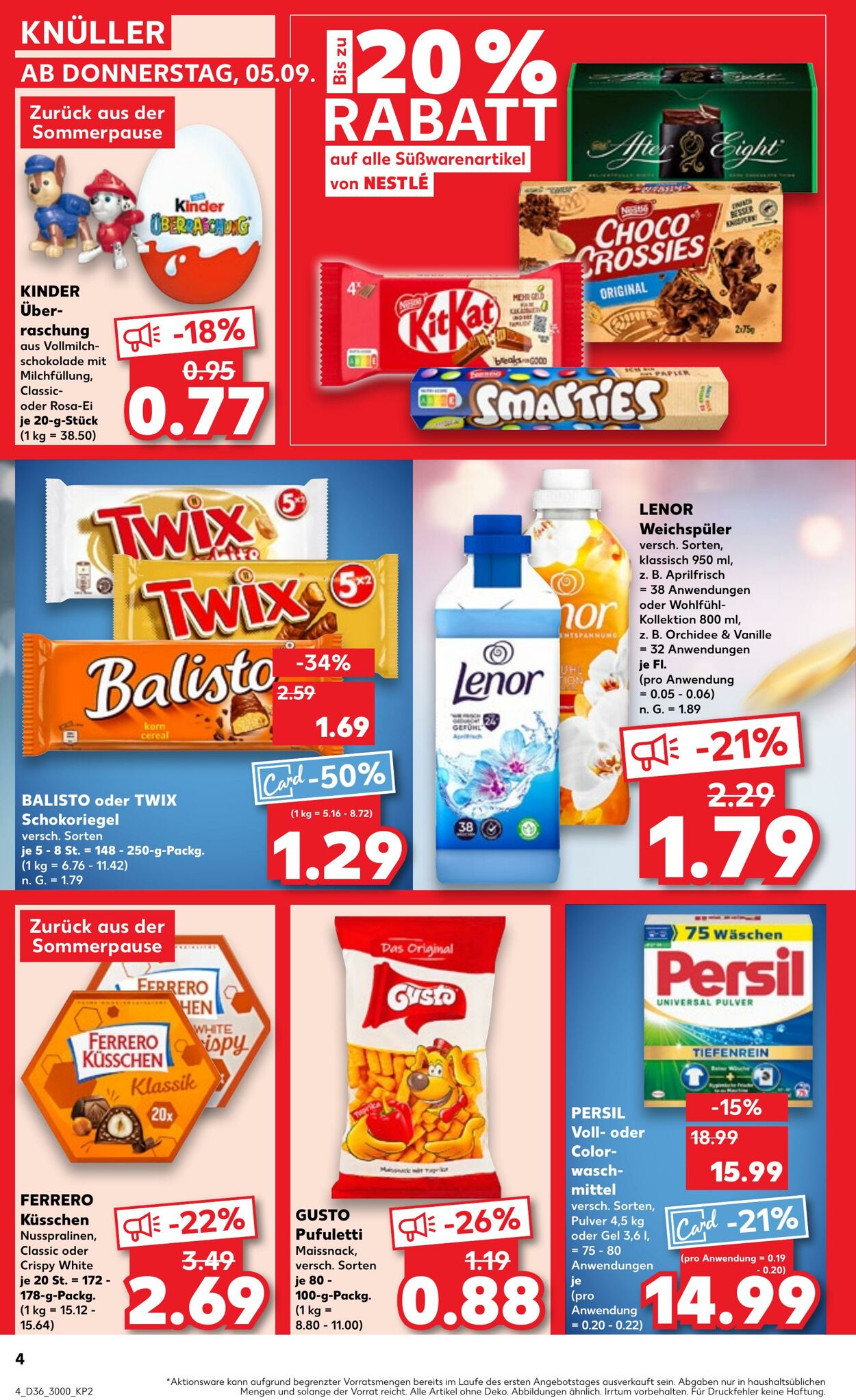 Prospekt Kaufland 05.09.2024 - 11.09.2024