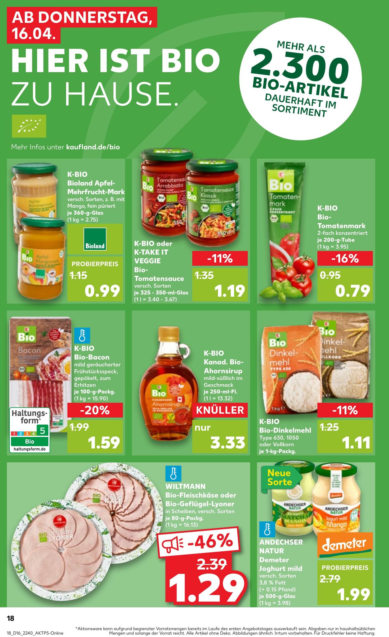 Prospekt Kaufland 16.04.2026 - 22.04.2026