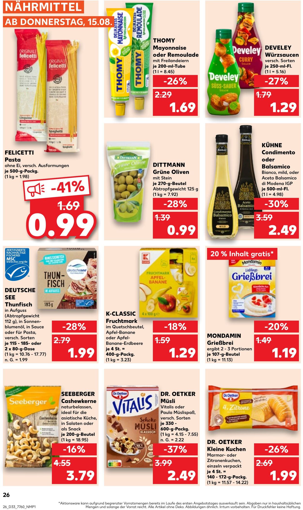 Prospekt Kaufland 15.08.2024 - 21.08.2024