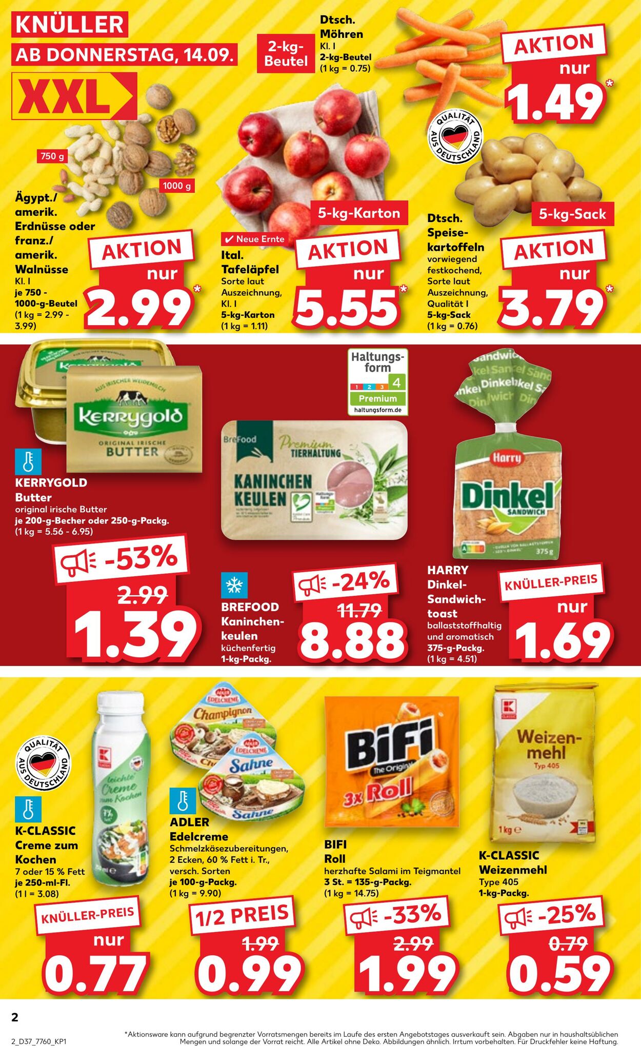 Prospekt Kaufland 14.09.2023 - 20.09.2023