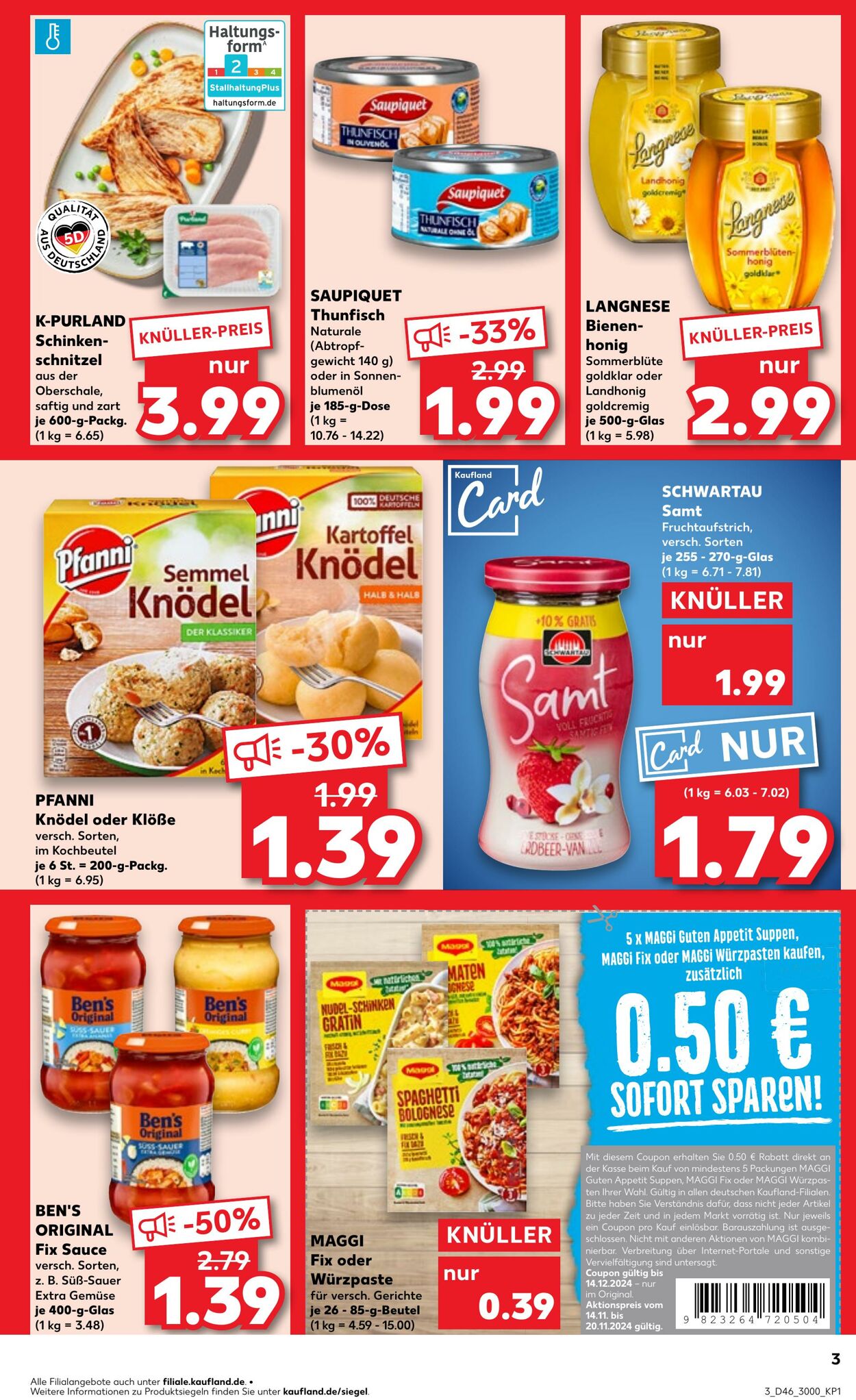 Prospekt Kaufland 14.11.2024 - 20.11.2024