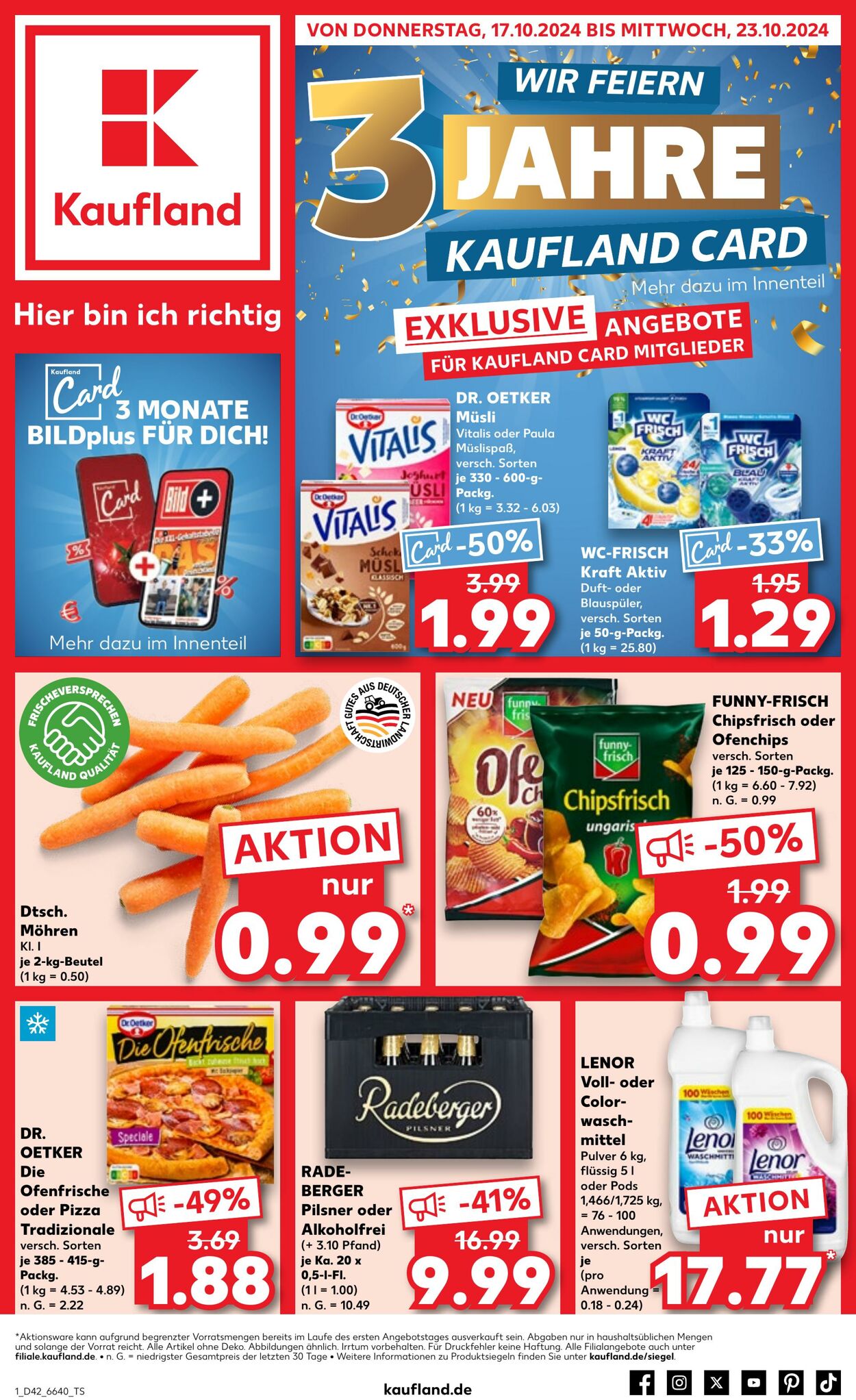 Prospekt Kaufland - Prospekt 17 Okt, 2024 - 23 Okt, 2024