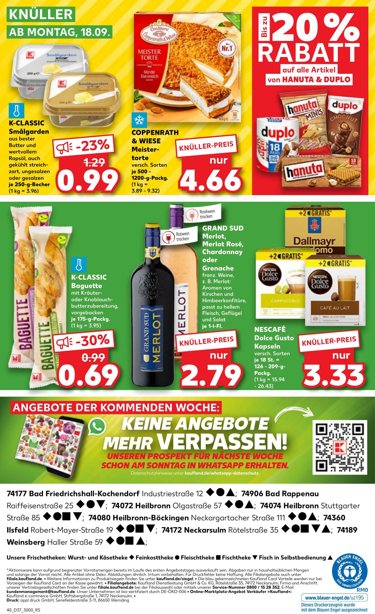 Prospekt Kaufland 14.09.2023 - 20.09.2023