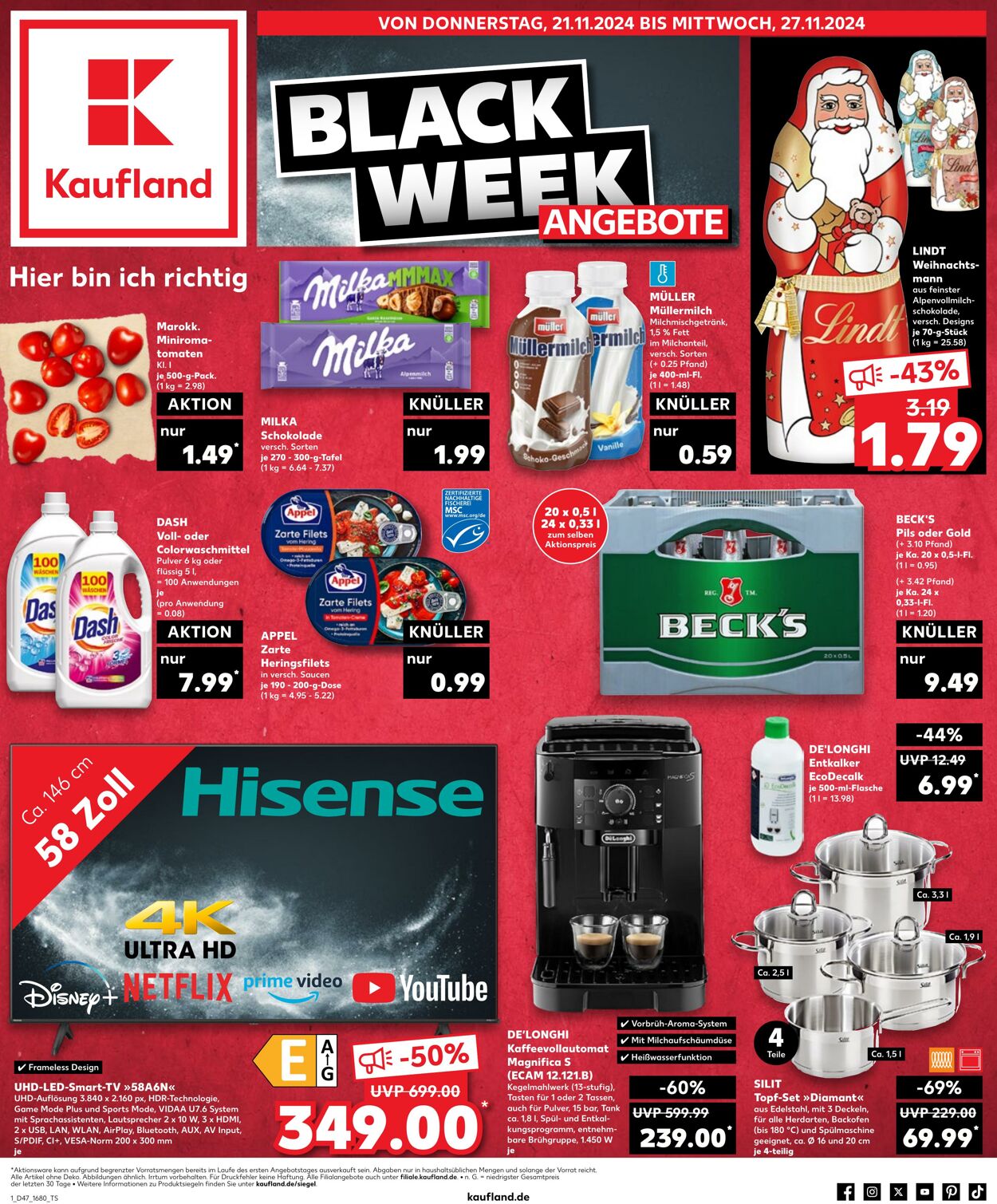 Prospekt Kaufland 21.11.2024 - 27.11.2024