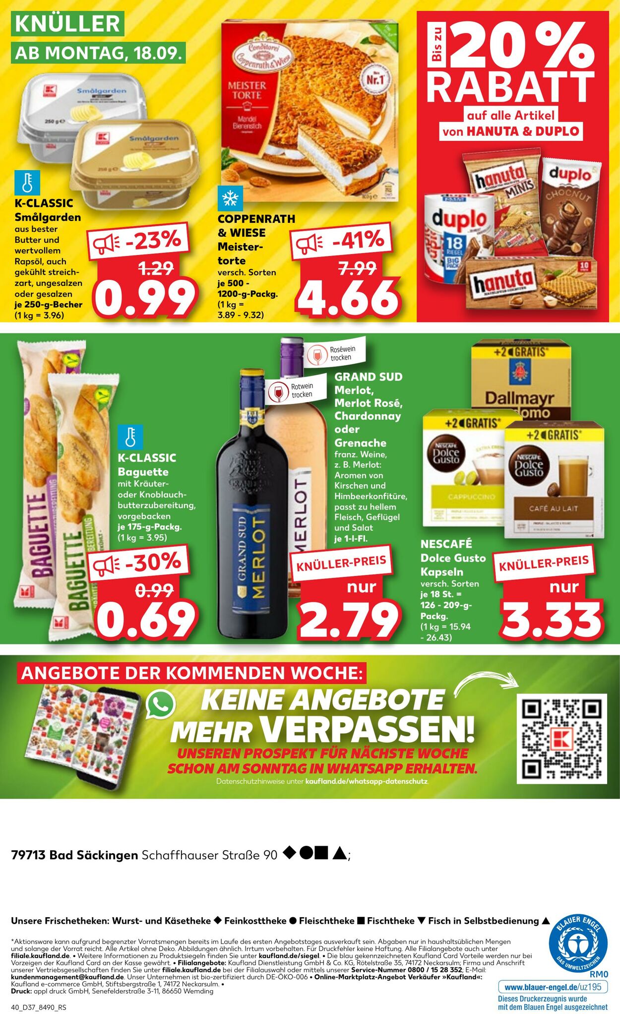 Prospekt Kaufland 14.09.2023 - 20.09.2023