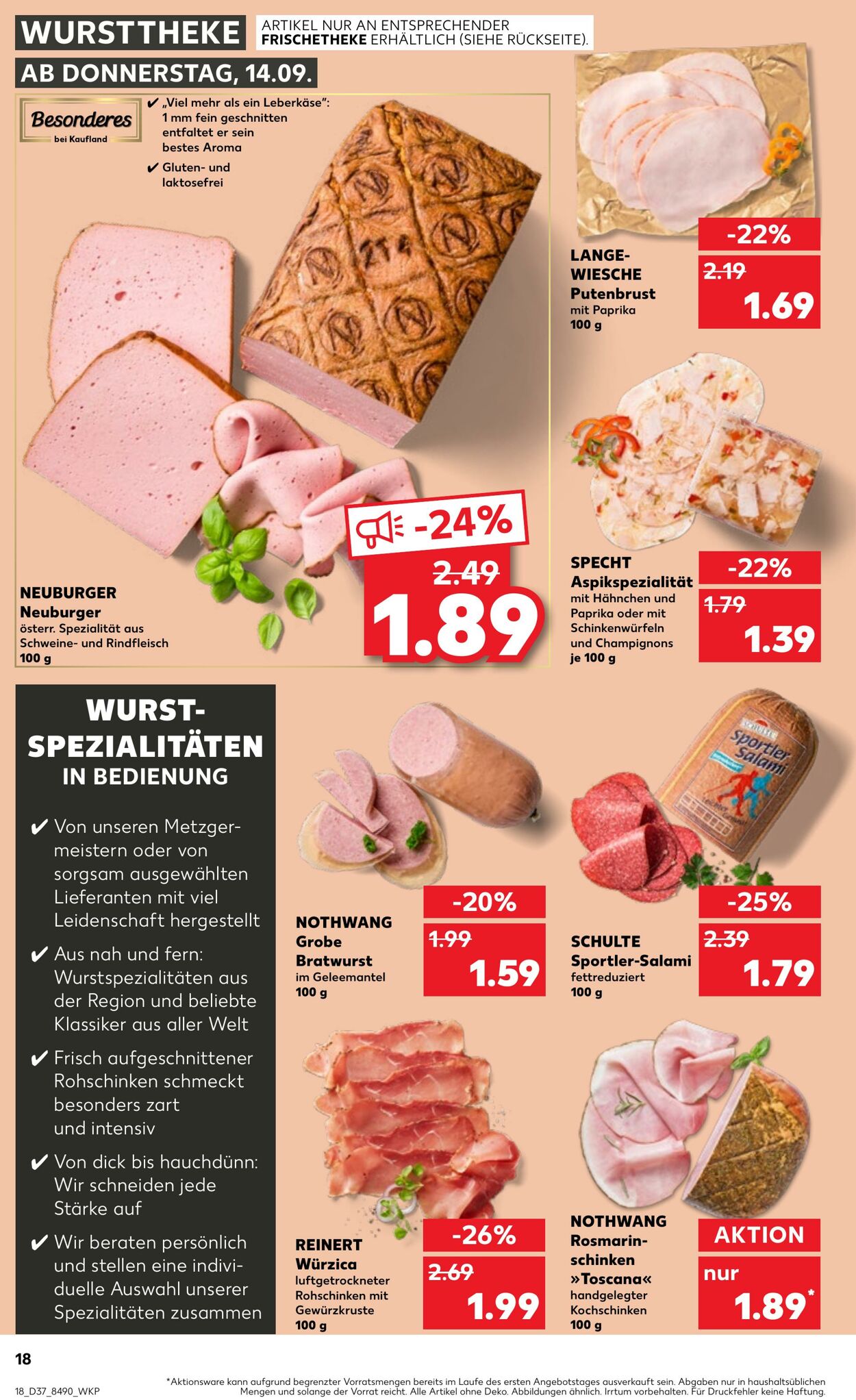 Prospekt Kaufland 14.09.2023 - 20.09.2023