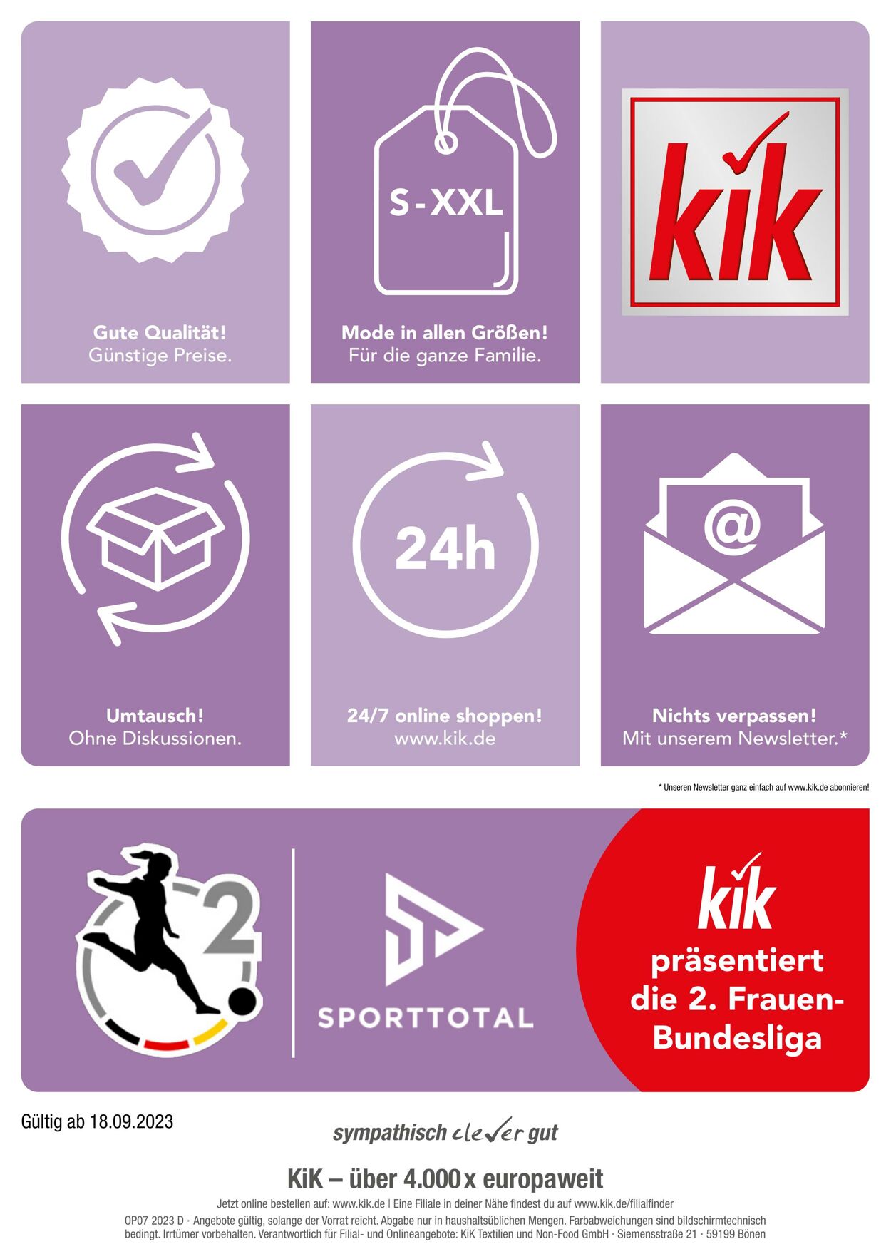 Prospekt KIK 18.09.2023 - 08.10.2023