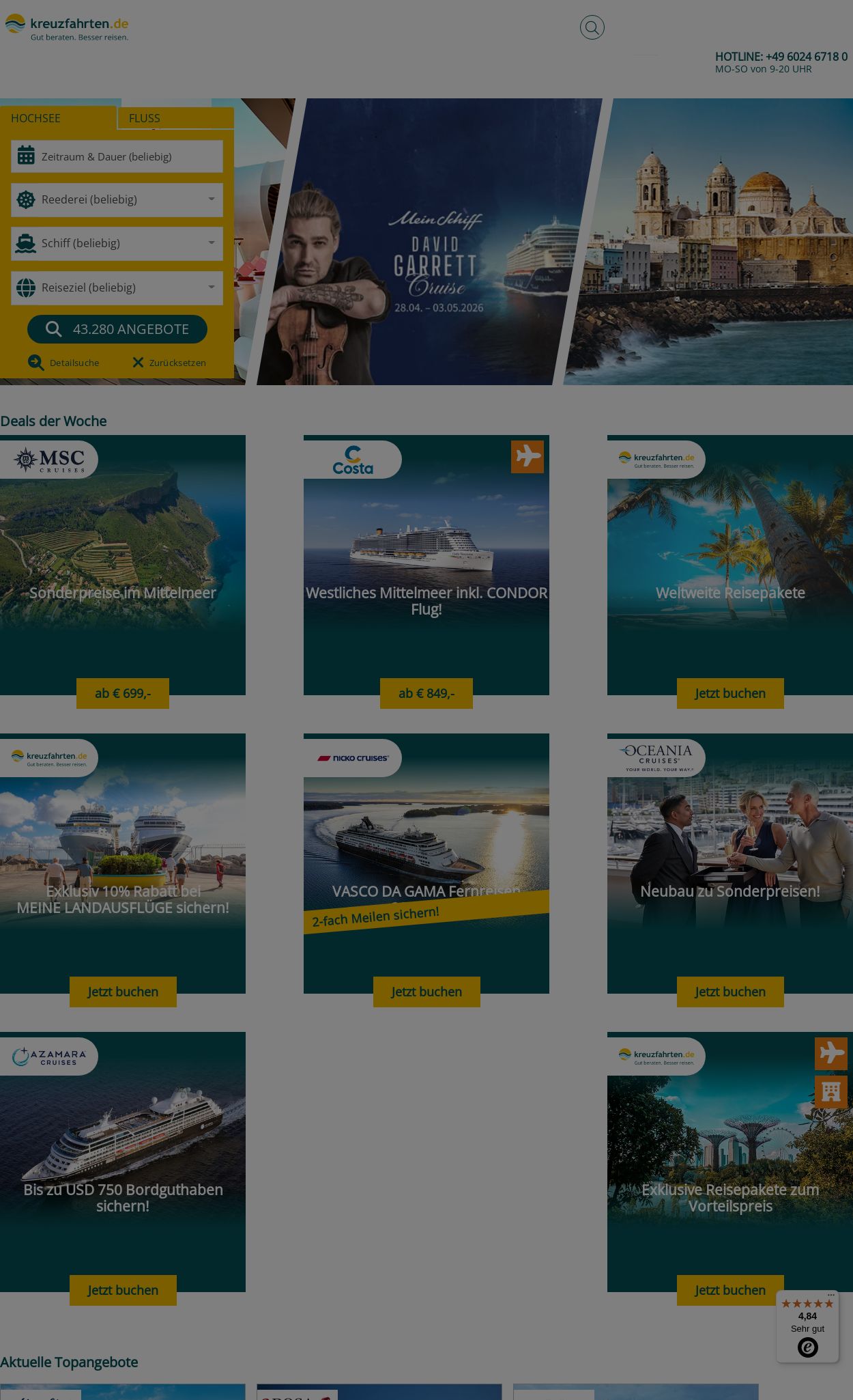 Prospekt Kreuzfahrten 16.07.2025 - 31.07.2025