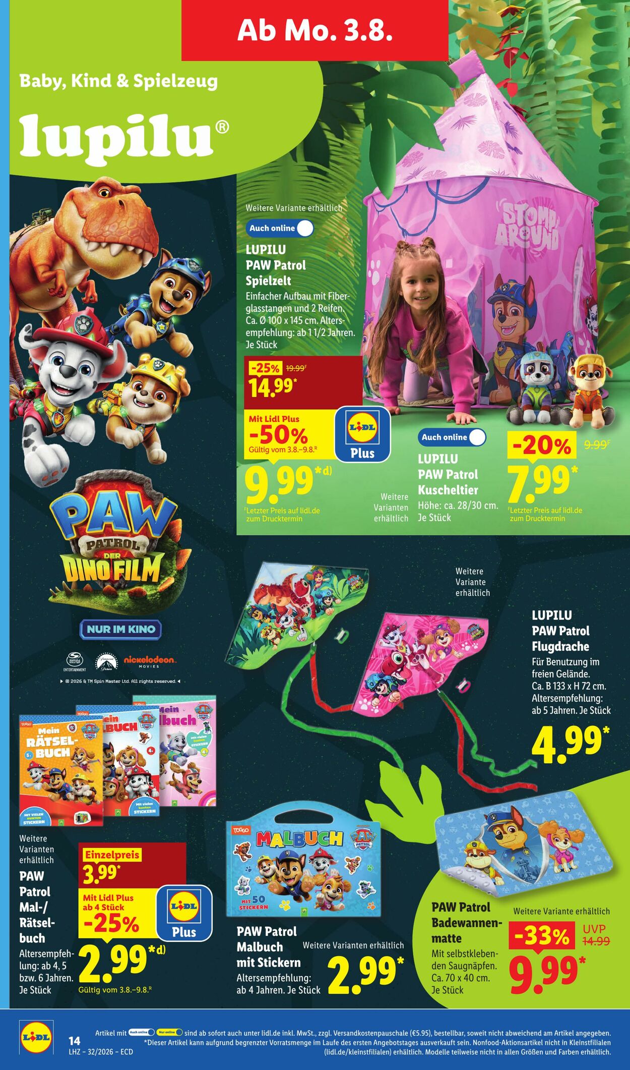 Prospekt Lidl 03.08.2026 - 08.08.2026
