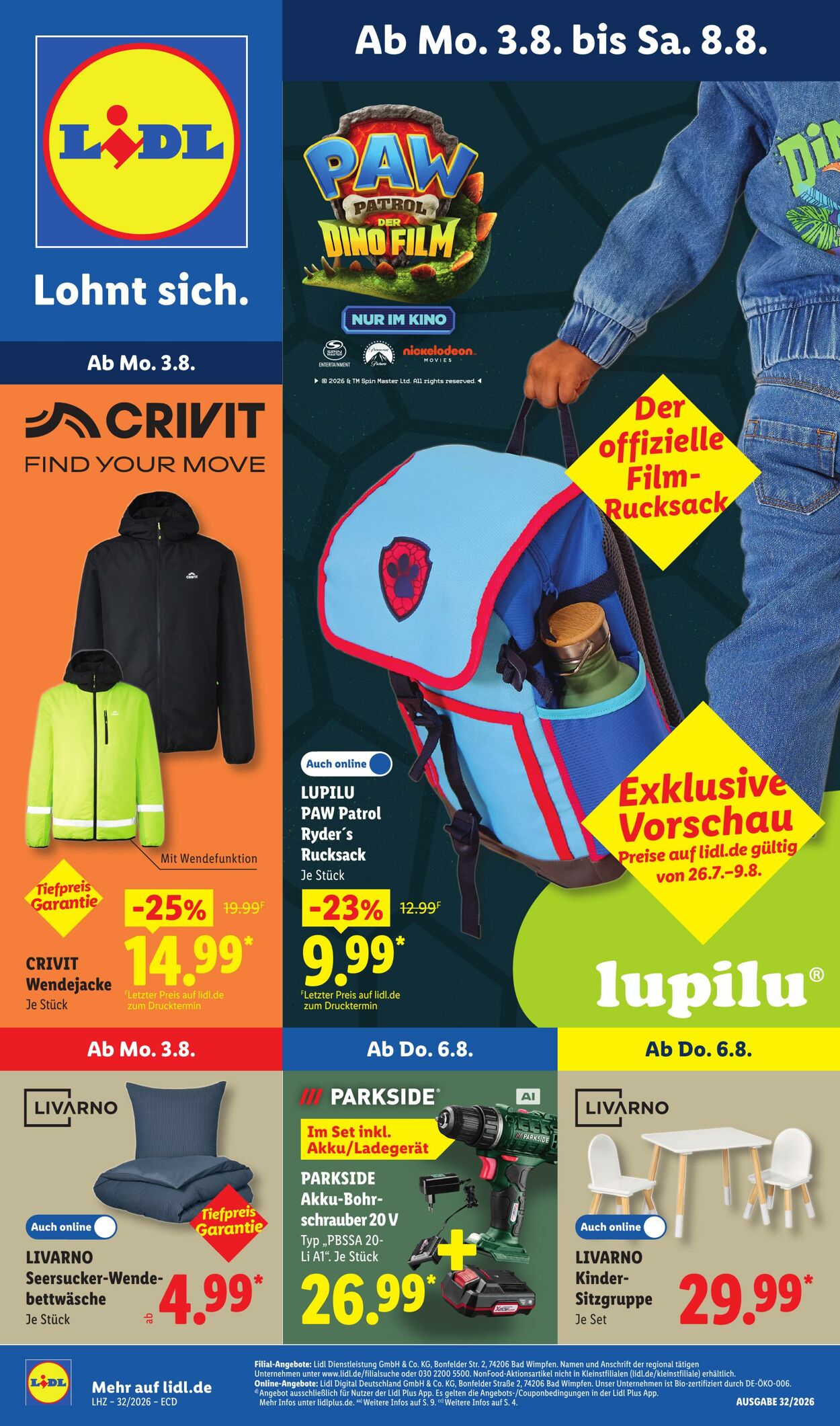 Prospekt Lidl 03.08.2026 - 08.08.2026