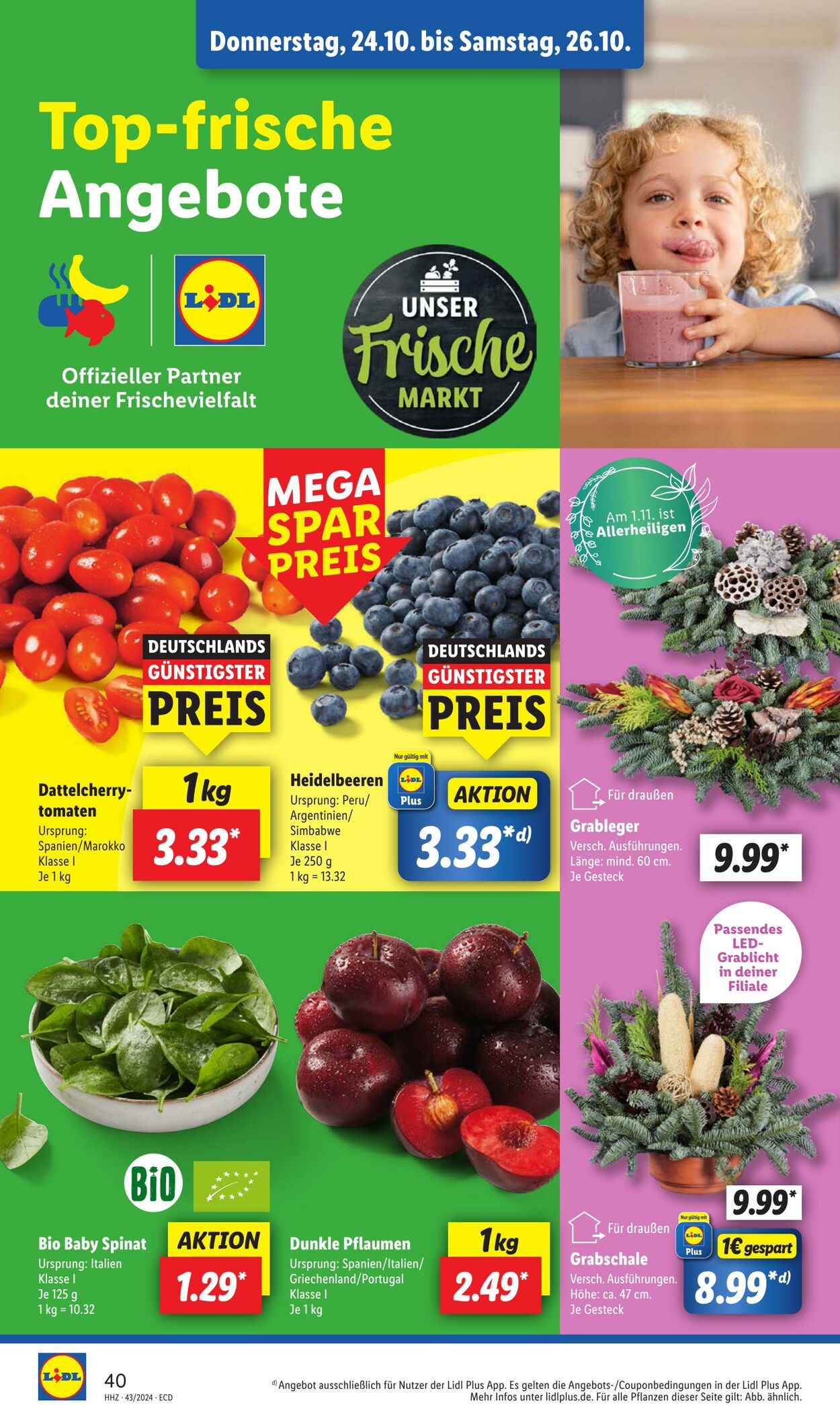 Prospekt Lidl 21.10.2024 - 26.10.2024