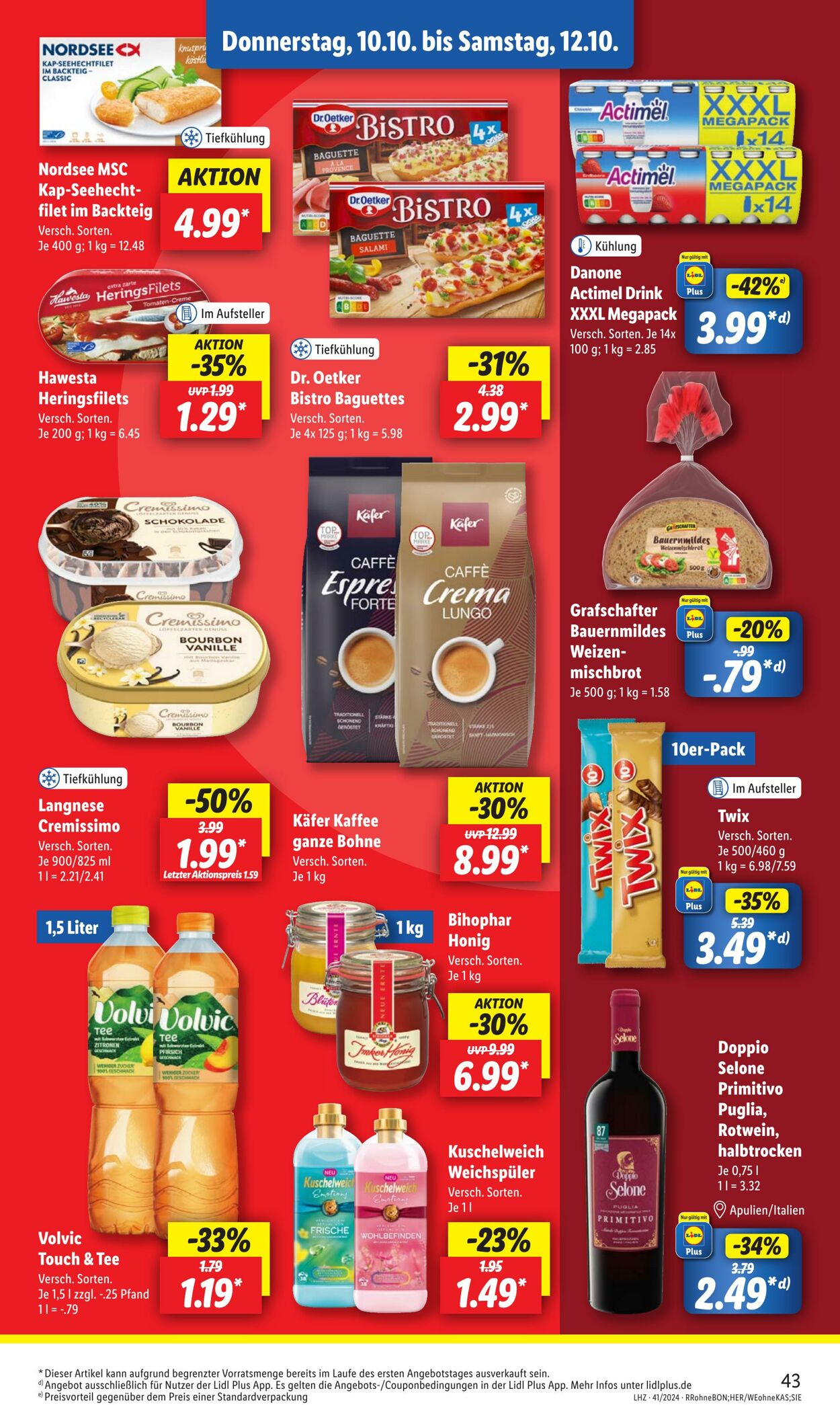 Prospekt Lidl 07.10.2024 - 12.10.2024