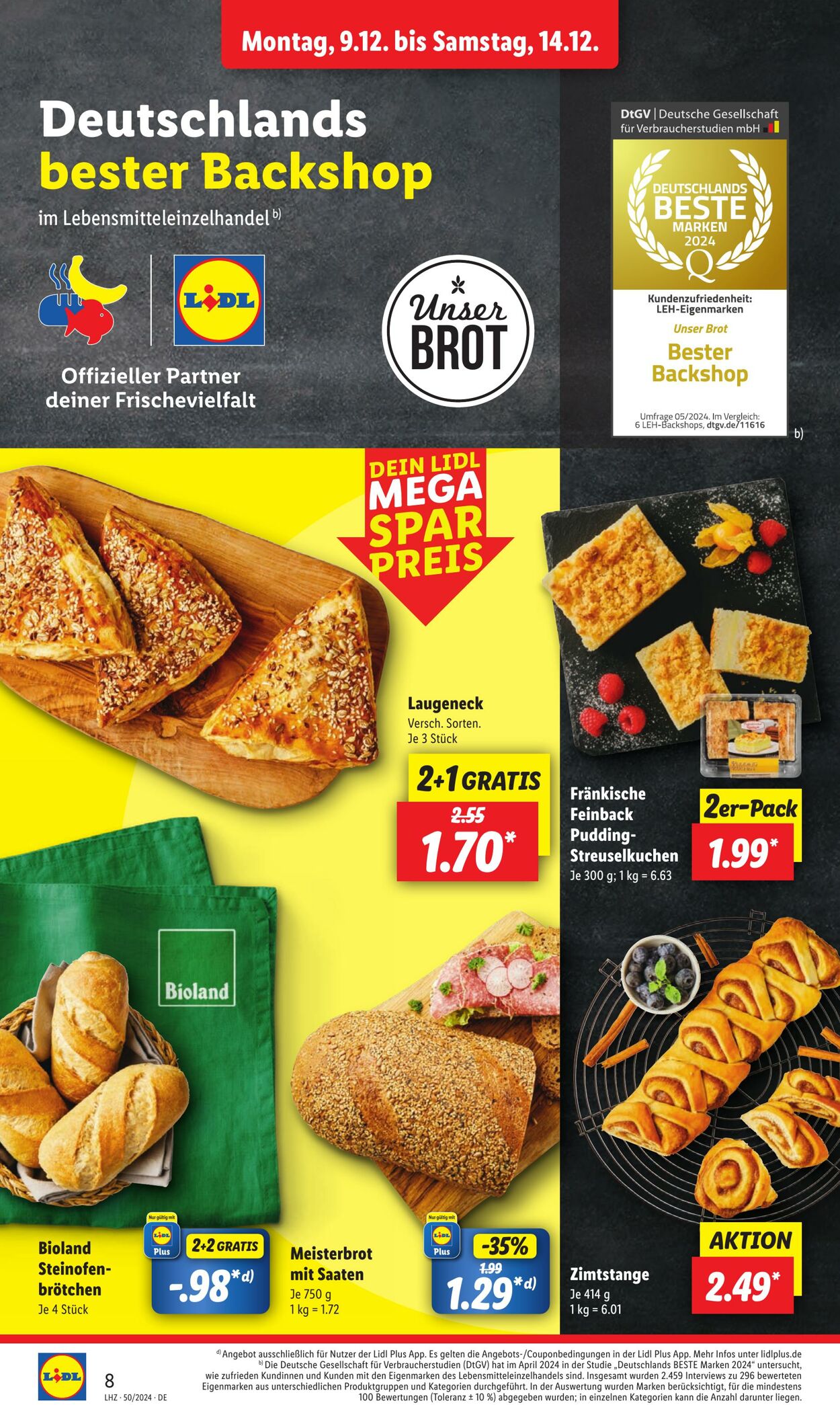 Prospekt Lidl 09.12.2024 - 14.12.2024