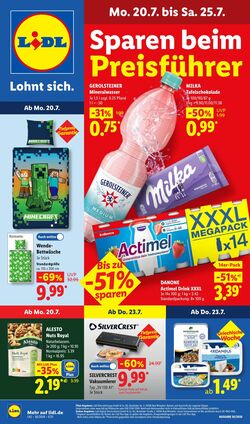 Prospekt Lidl 20.07.2026 - 25.07.2026