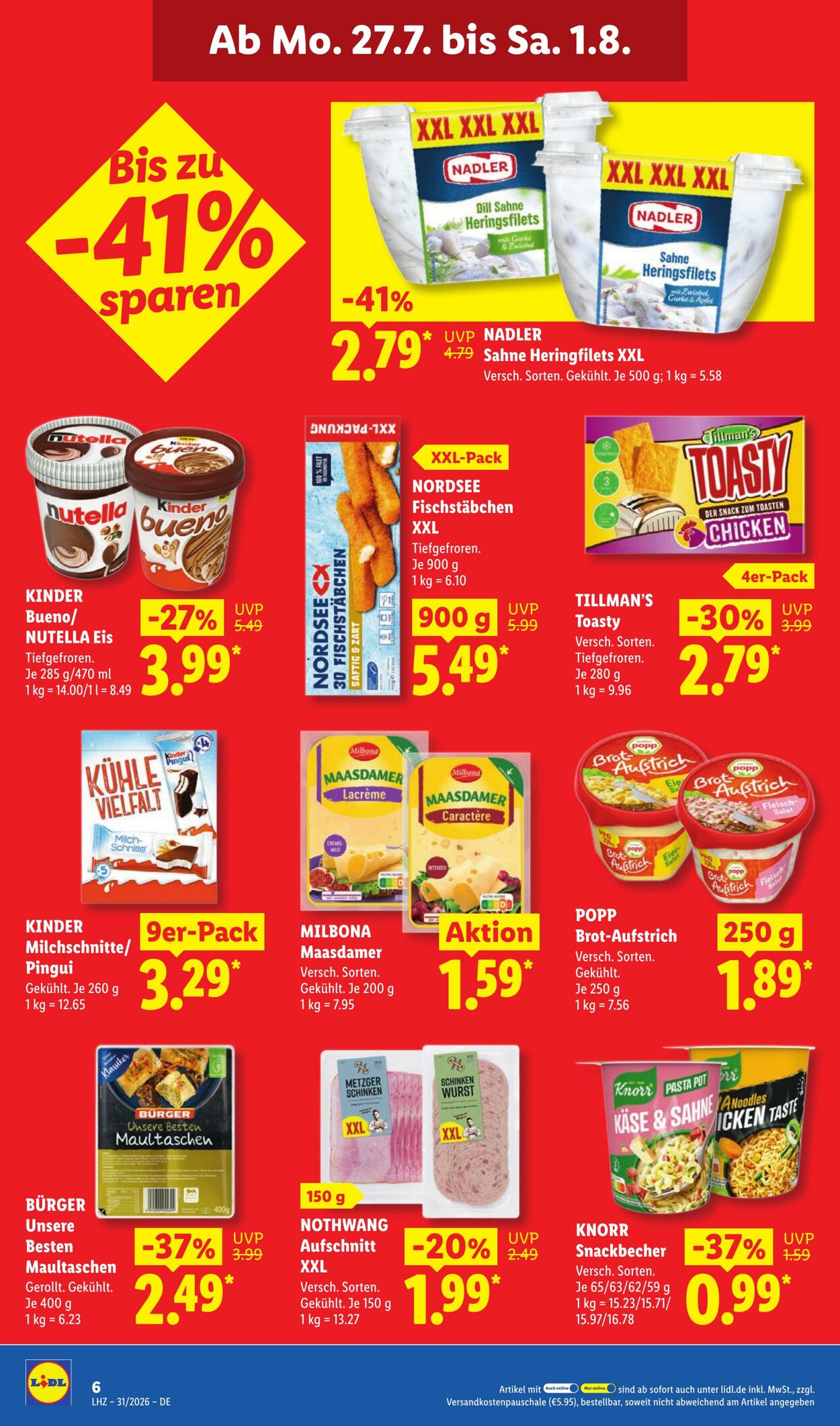 Prospekt Lidl 27.07.2026 - 01.08.2026
