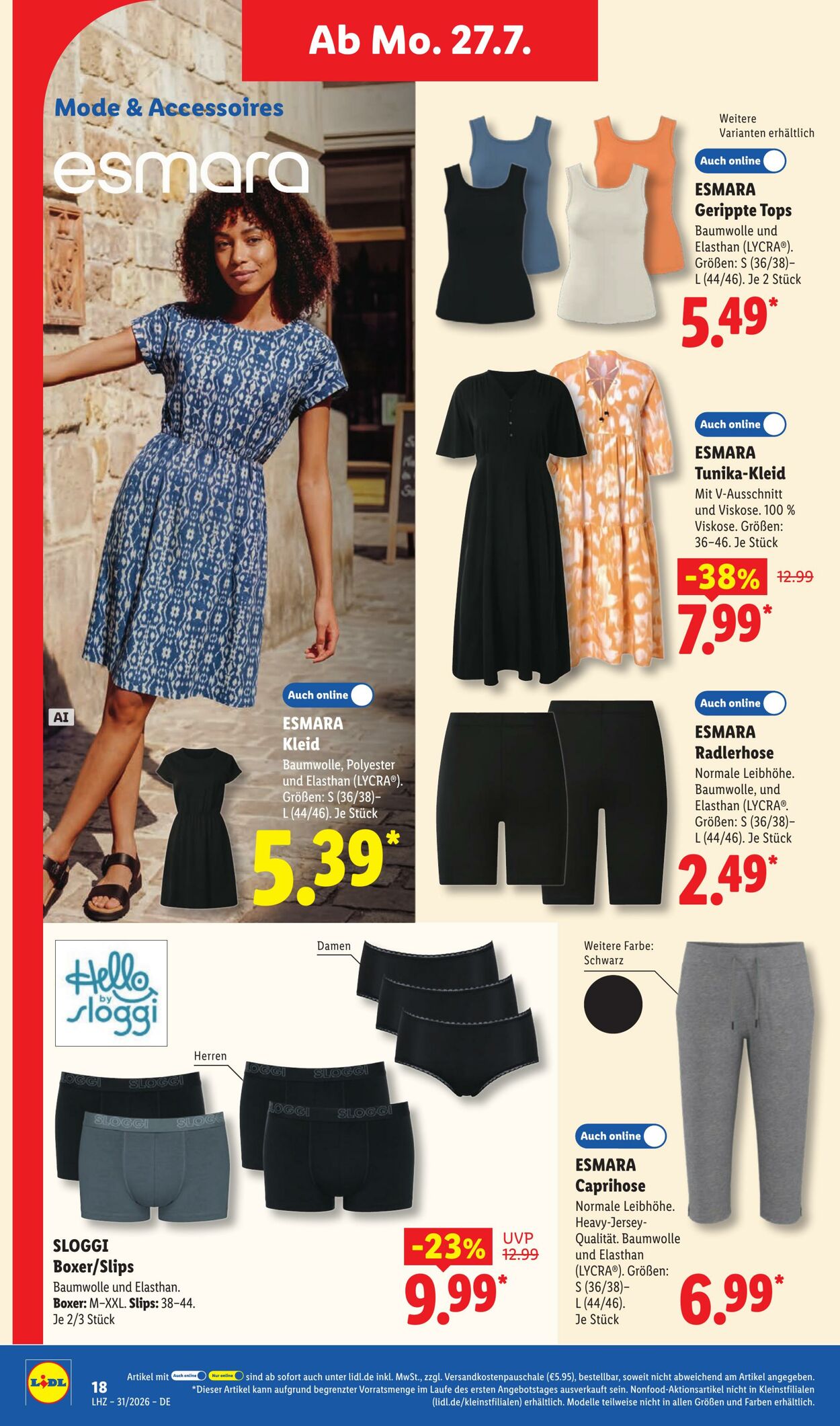 Prospekt Lidl 27.07.2026 - 01.08.2026