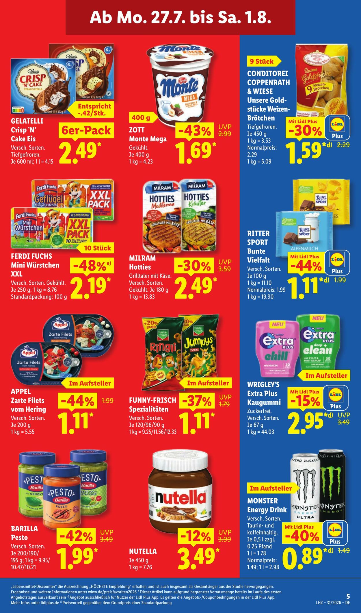 Prospekt Lidl 27.07.2026 - 01.08.2026