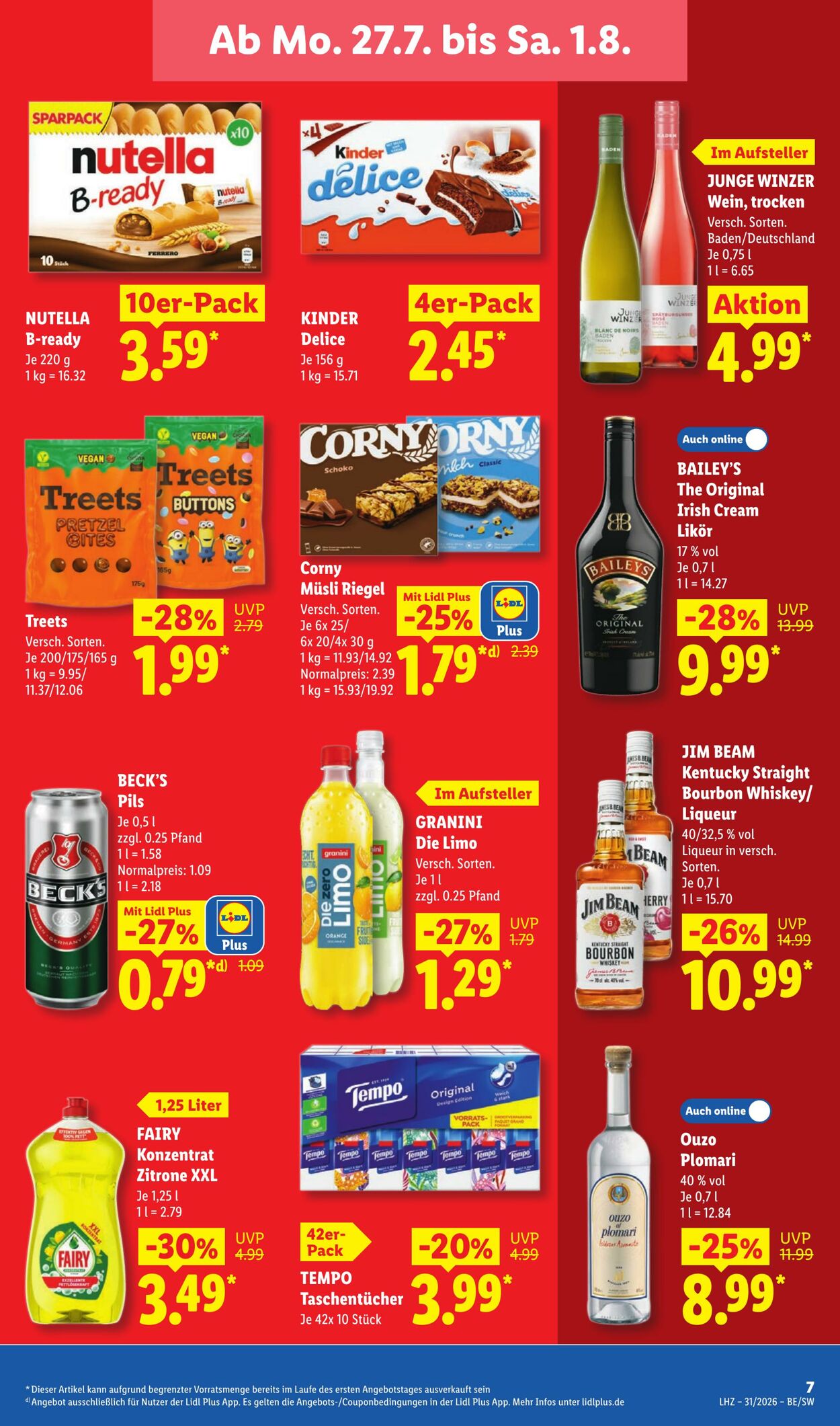 Prospekt Lidl 27.07.2026 - 01.08.2026