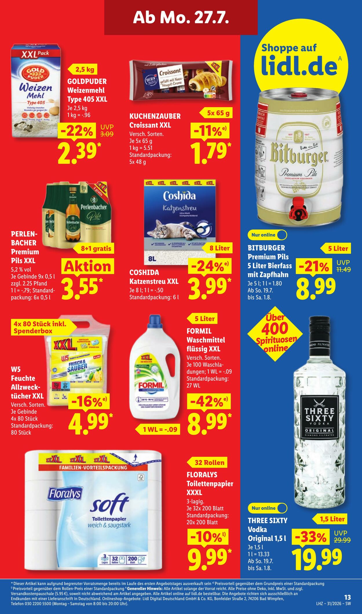 Prospekt Lidl 27.07.2026 - 01.08.2026