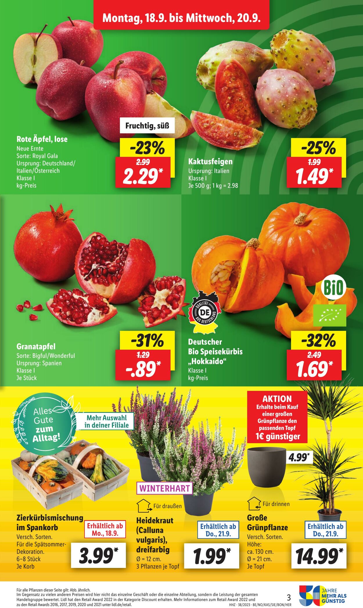 Prospekt Lidl 18.09.2023 - 23.09.2023