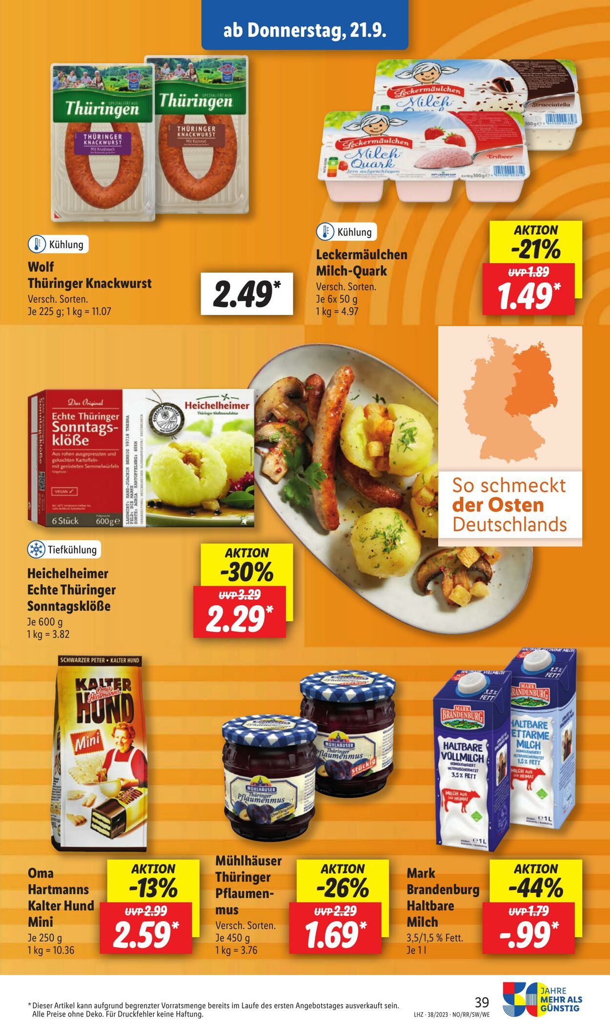 Prospekt Lidl 18.09.2023 - 23.09.2023