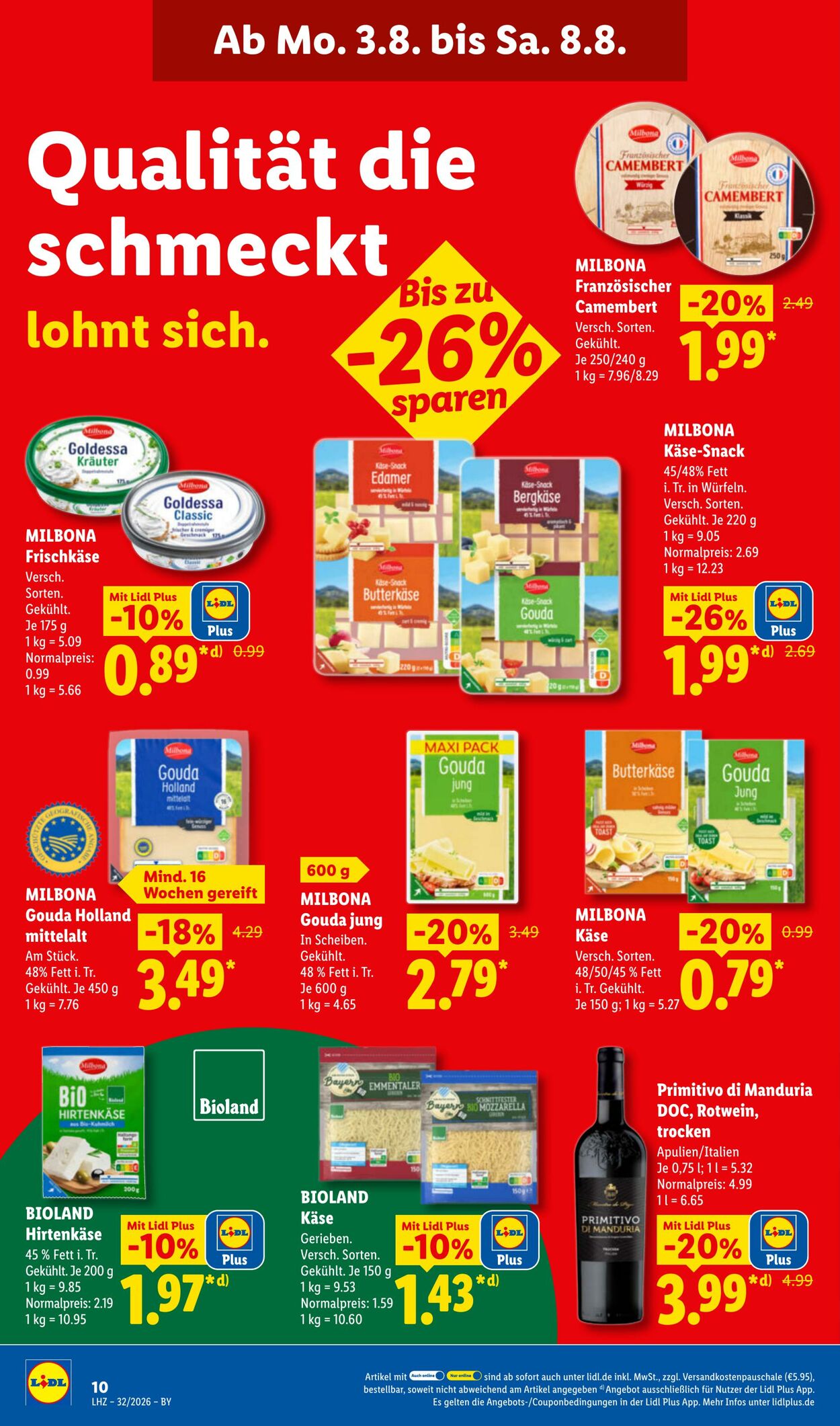 Prospekt Lidl 03.08.2026 - 08.08.2026