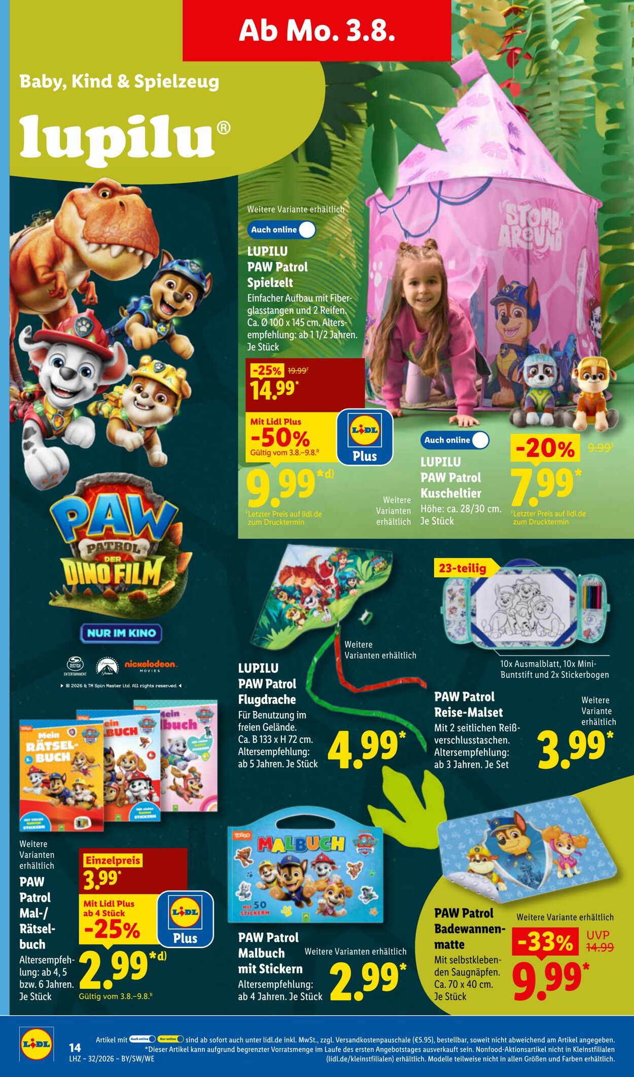 Prospekt Lidl 03.08.2026 - 08.08.2026