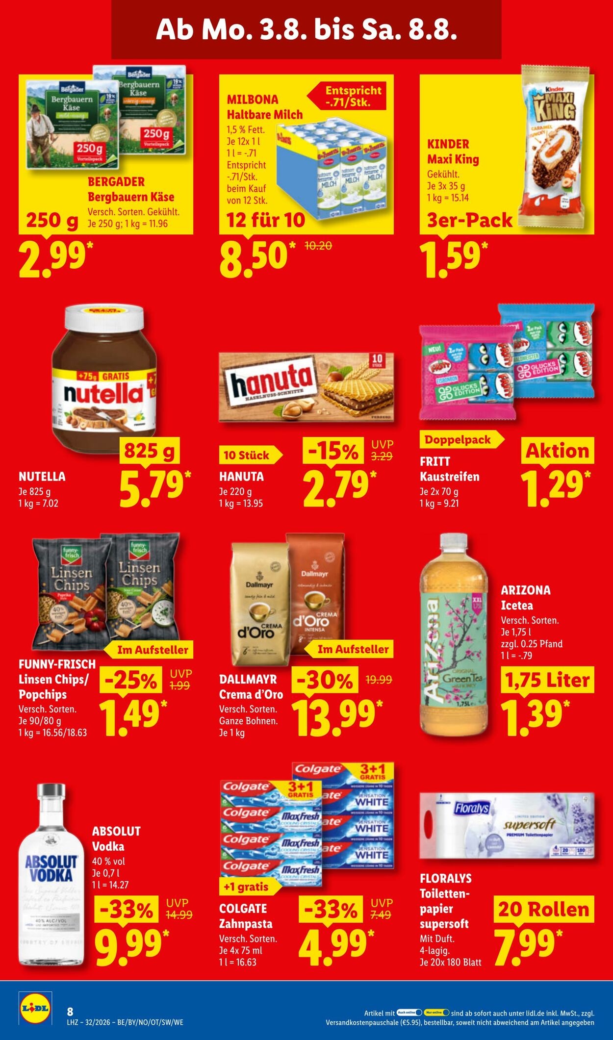 Prospekt Lidl 03.08.2026 - 08.08.2026
