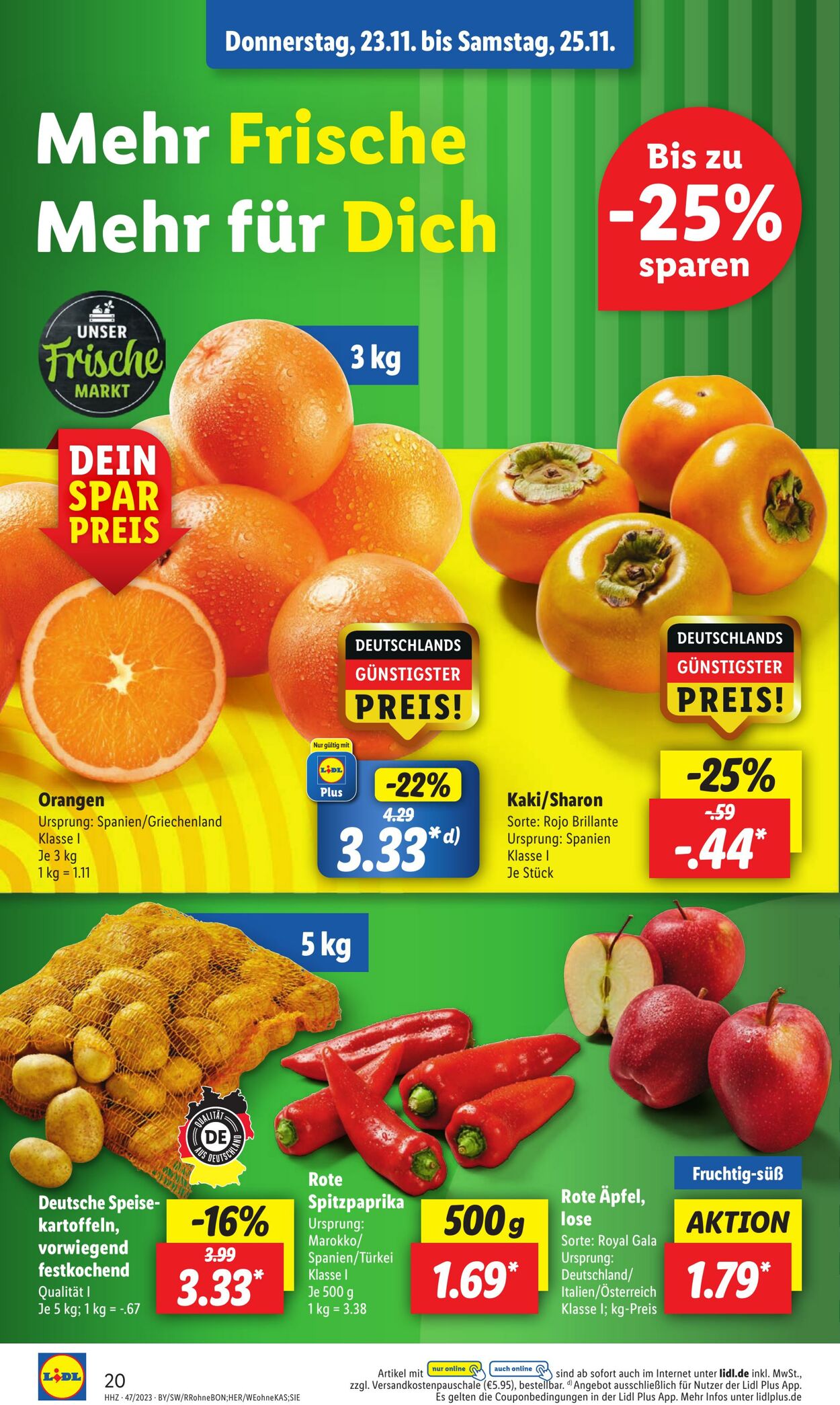 Prospekt Lidl 20.11.2023 - 25.11.2023