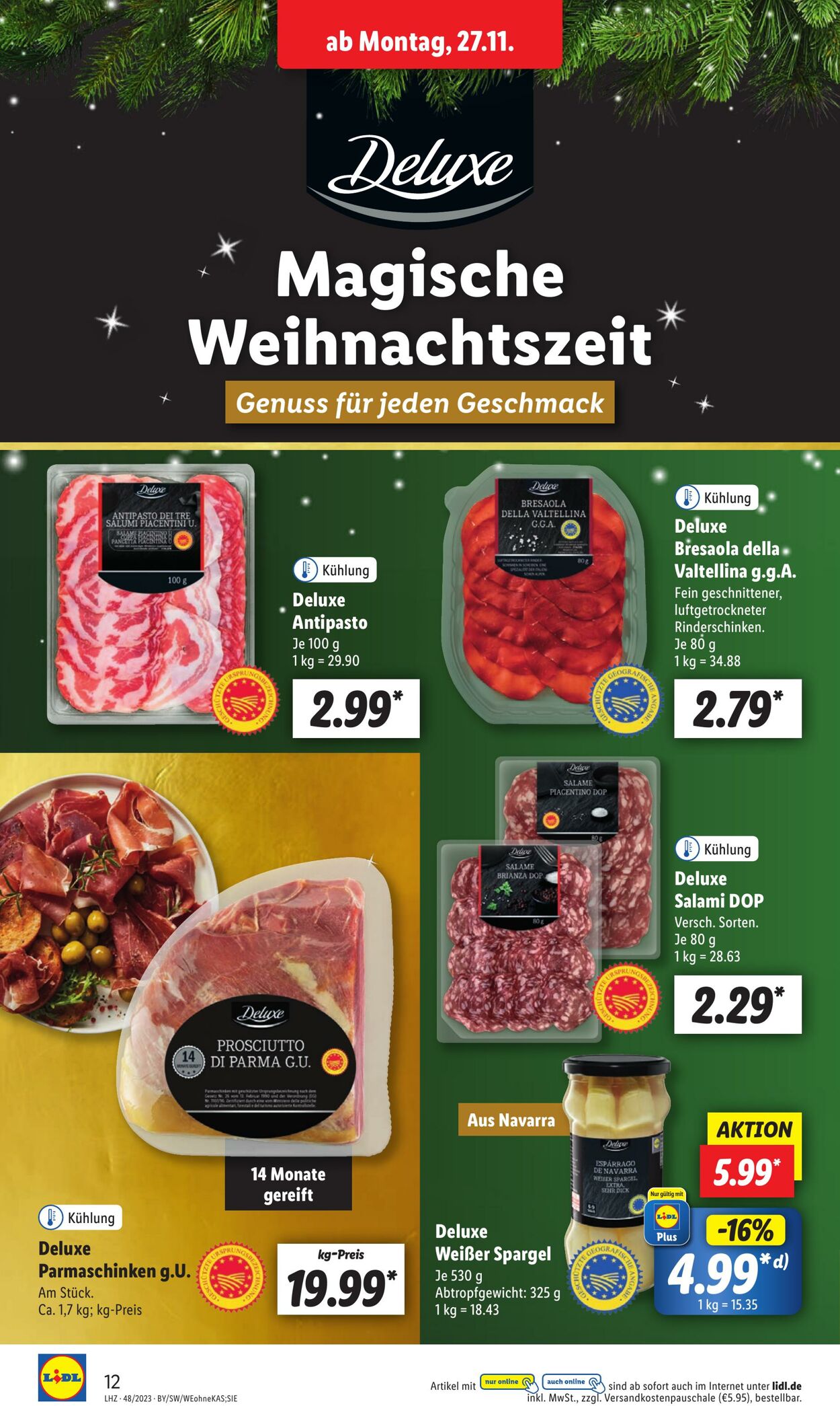 Prospekt Lidl 27.11.2023 - 02.12.2023