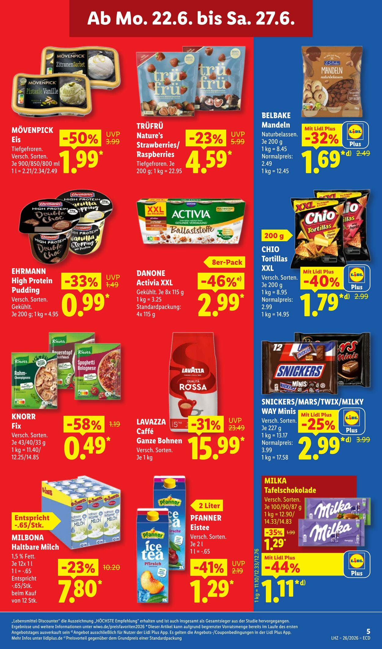 Prospekt Lidl 22.06.2026 - 27.06.2026