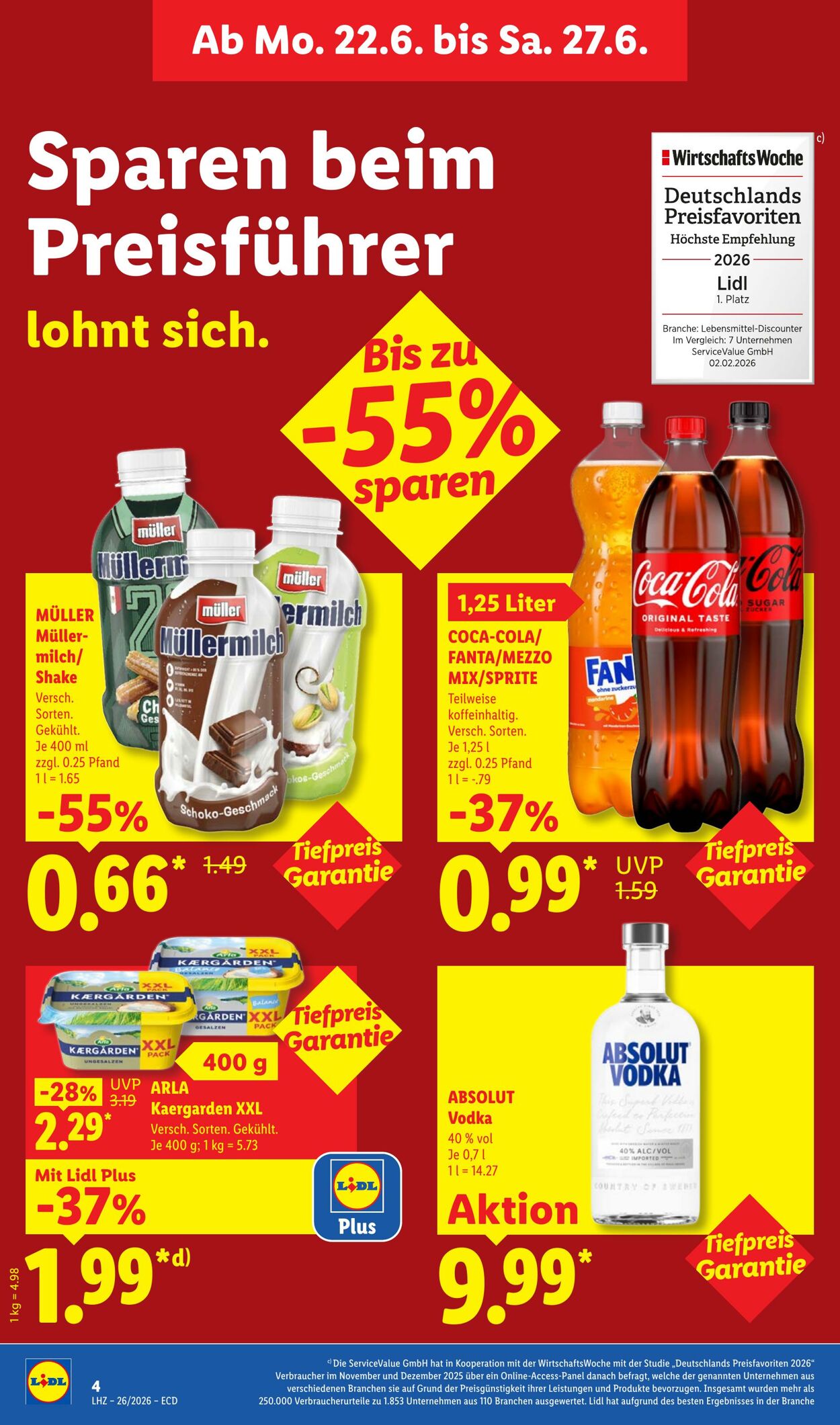 Prospekt Lidl 22.06.2026 - 27.06.2026