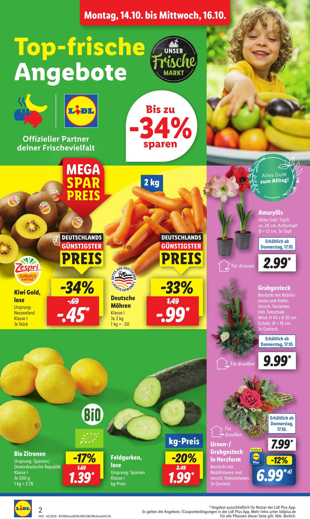 Prospekt Lidl 14.10.2024 - 19.10.2024