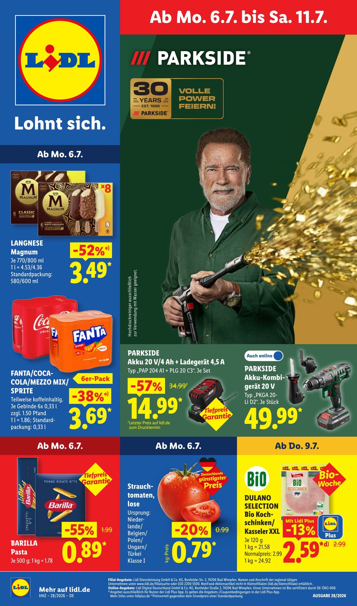 Prospekt Lidl - Aktionsprospekt 6 Jul, 2026 - 11 Jul, 2026