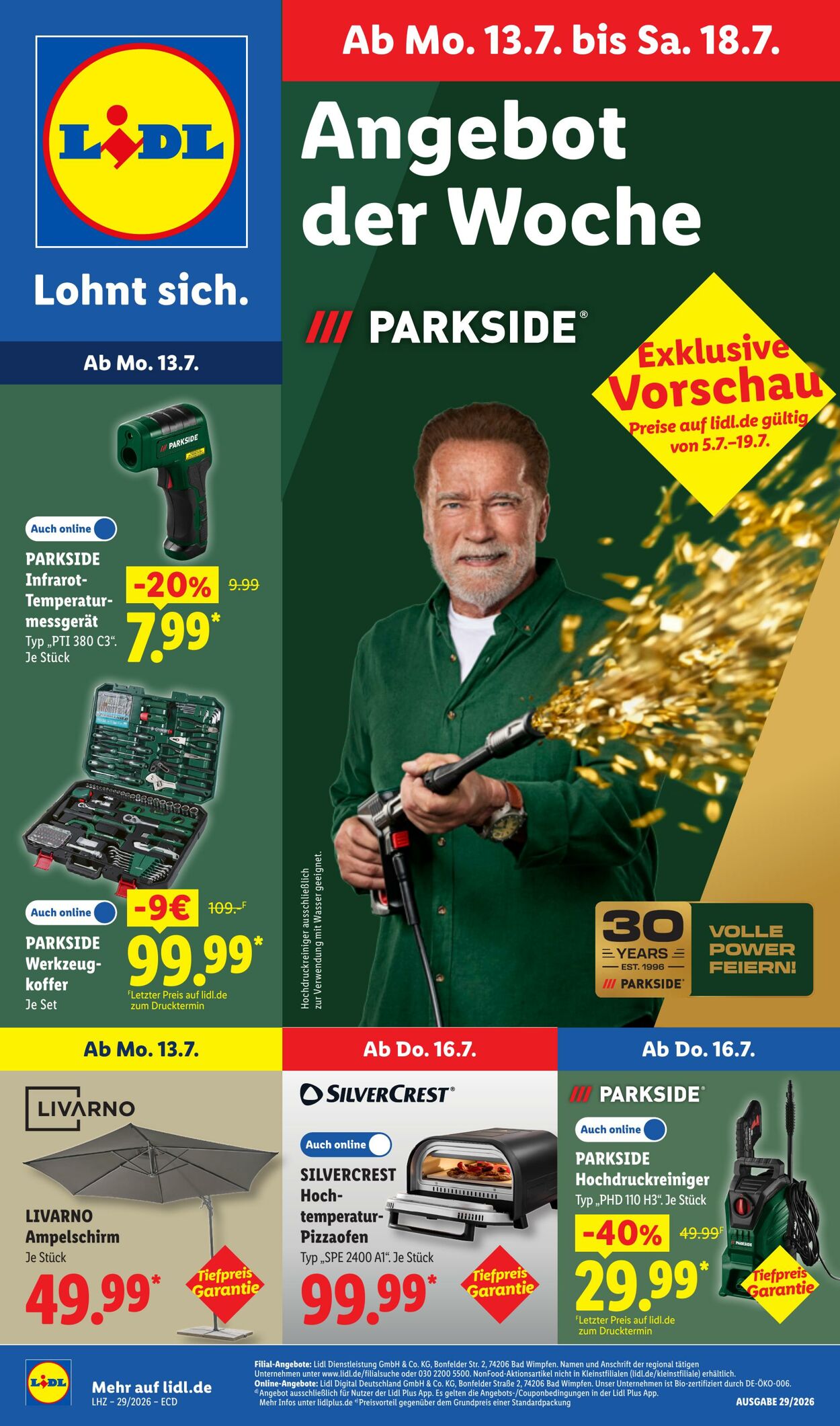 Prospekt Lidl - Aktionsprospekt 13 Jul, 2026 - 18 Jul, 2026