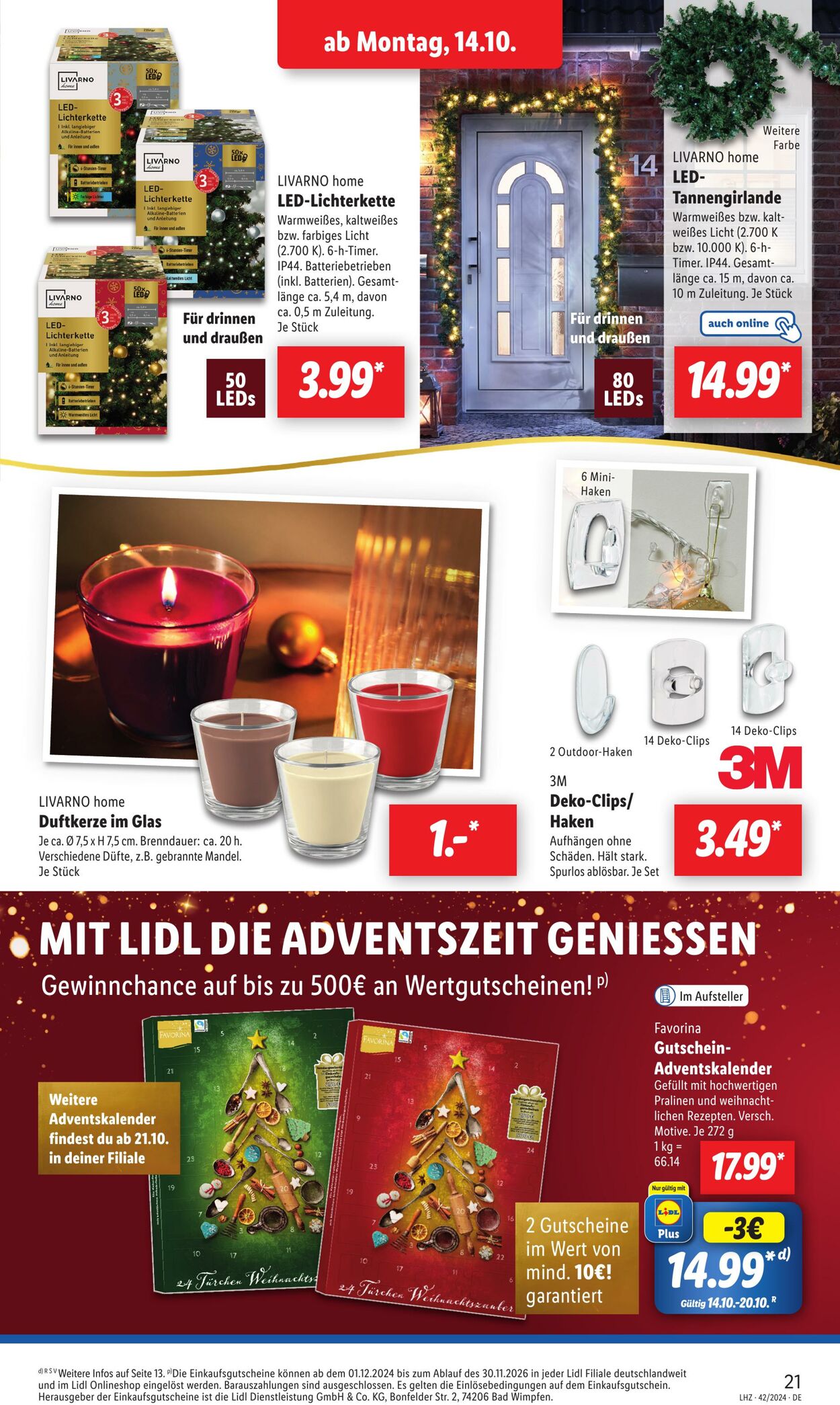 Prospekt Lidl 14.10.2024 - 19.10.2024