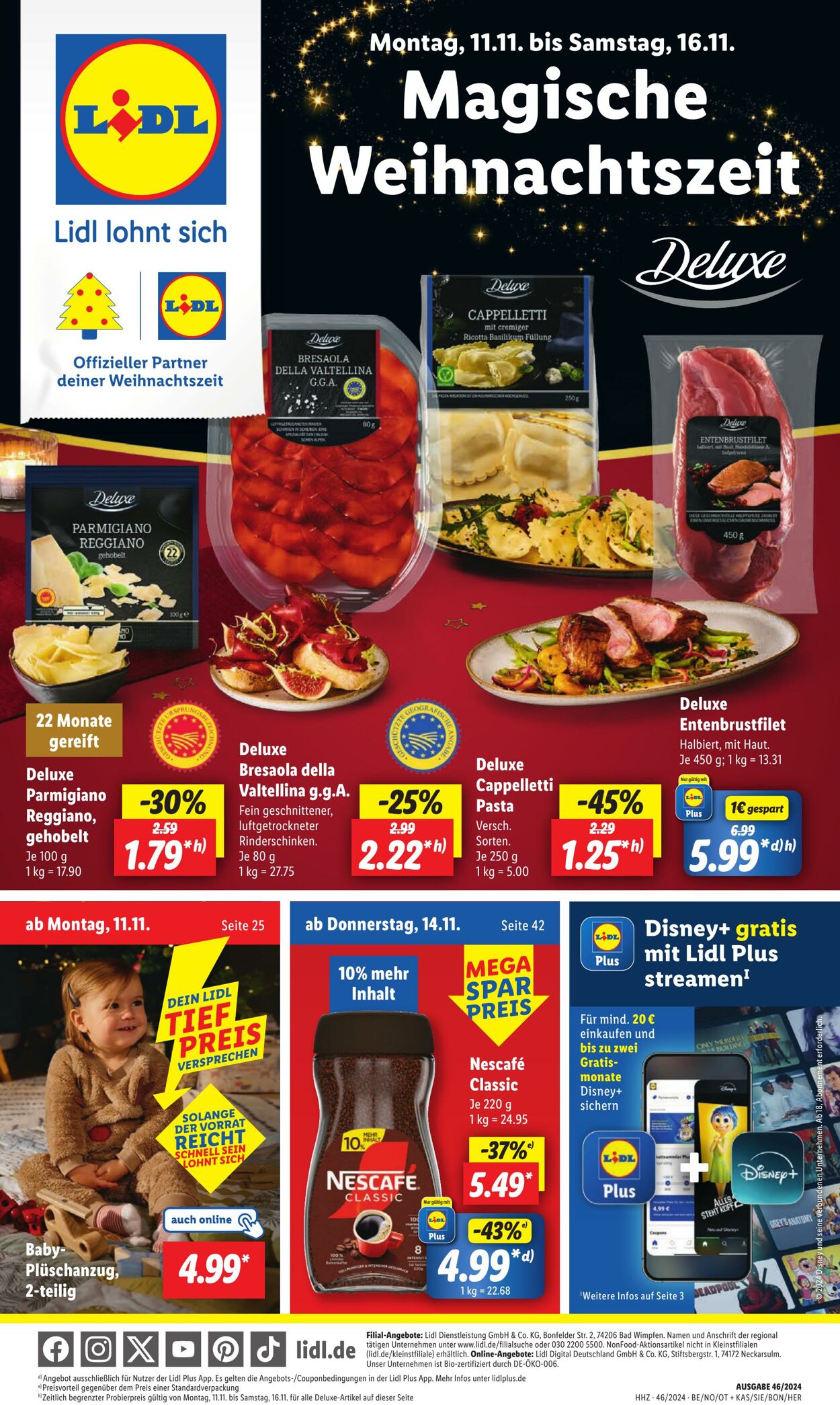 Prospekt Lidl 11.11.2024 - 16.11.2024