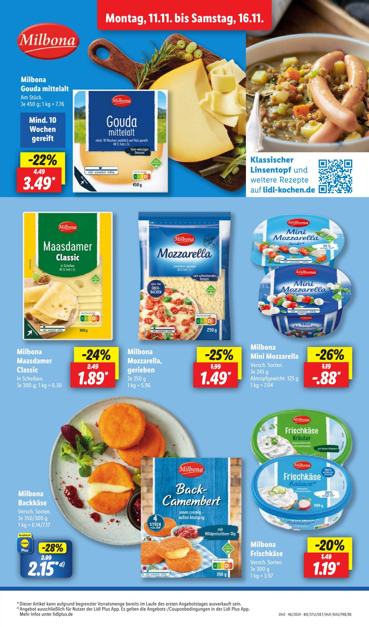 Prospekt Lidl 11.11.2024 - 16.11.2024