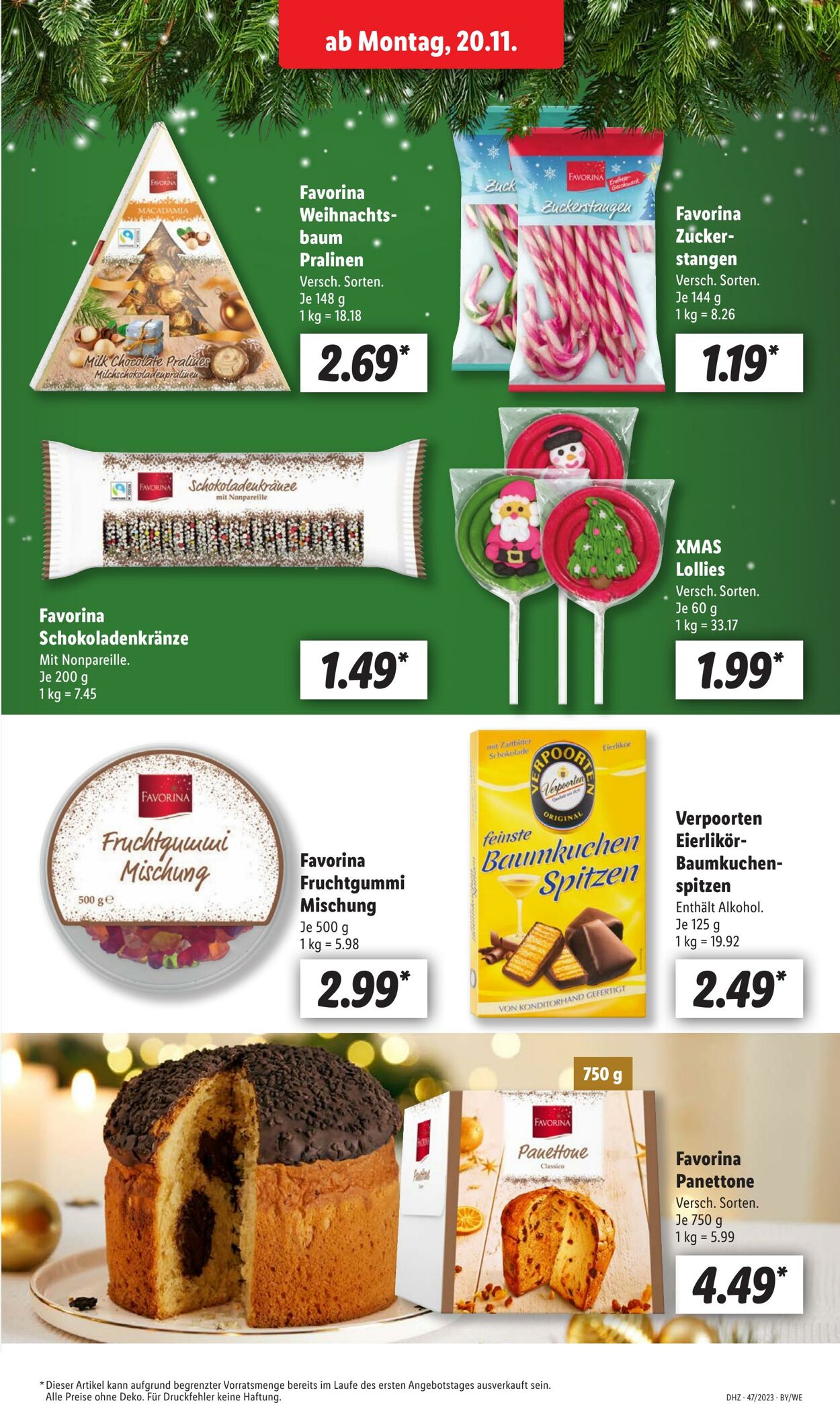 Prospekt Lidl 20.11.2023 - 25.11.2023