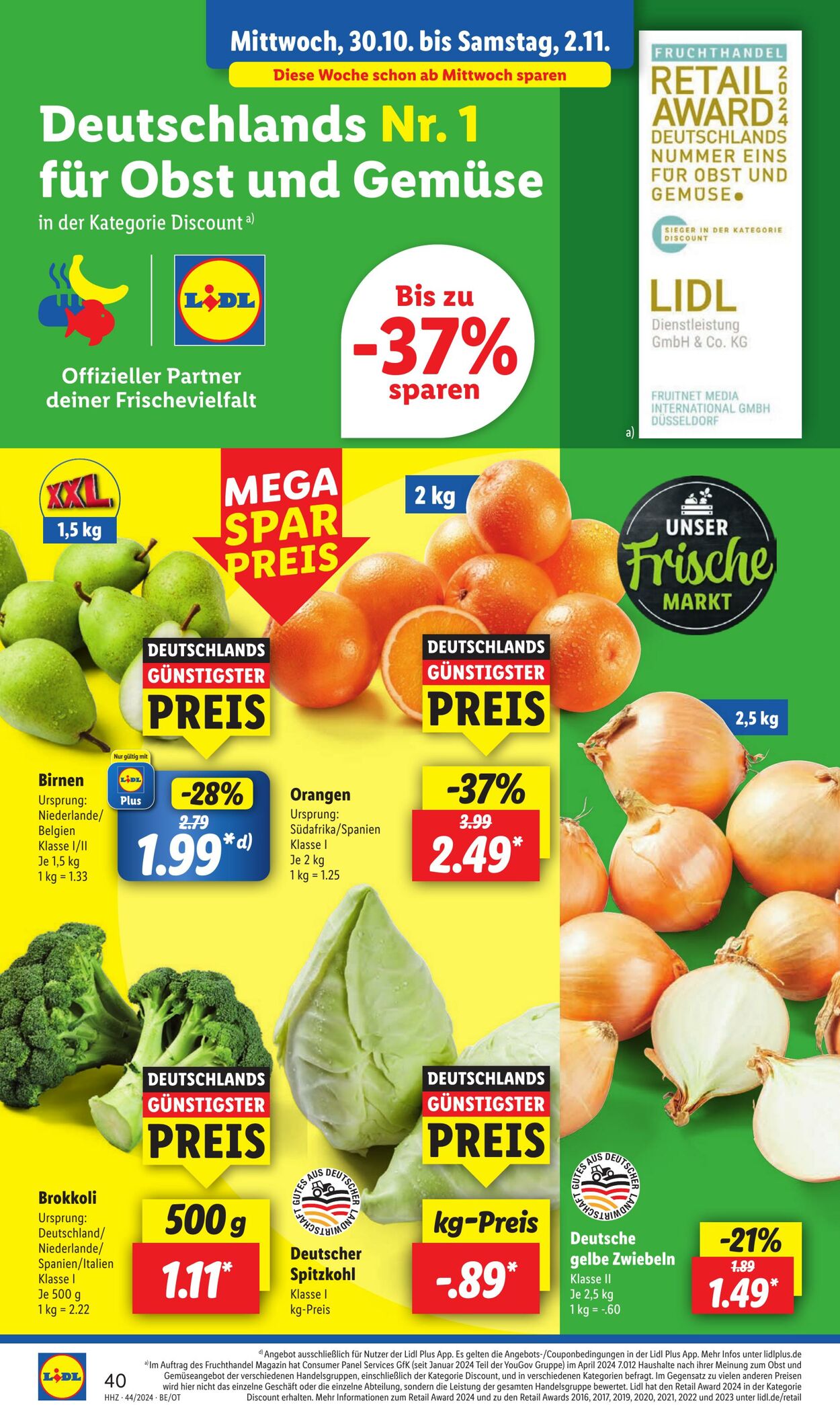 Prospekt Lidl 28.10.2024 - 02.11.2024