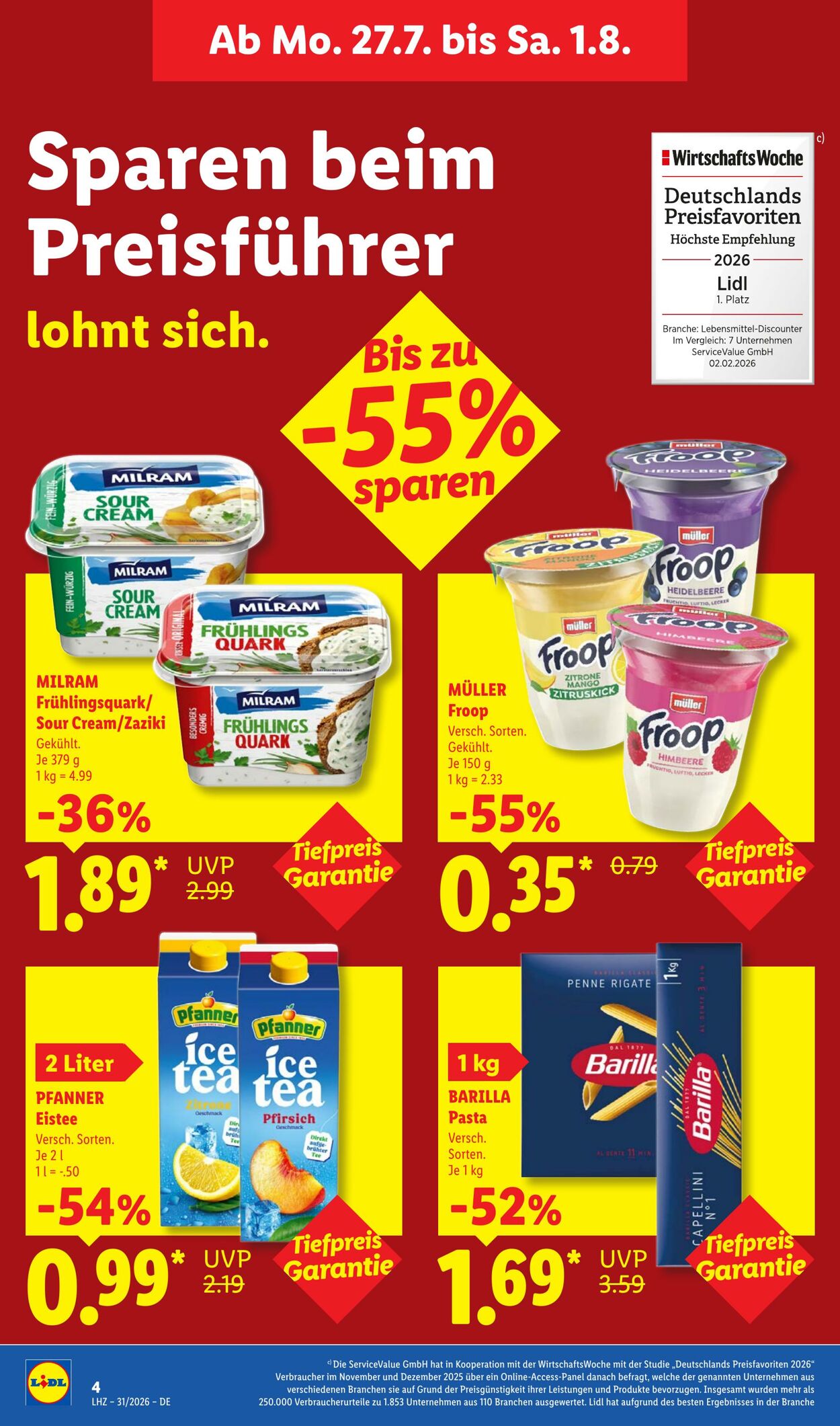 Prospekt Lidl 27.07.2026 - 01.08.2026