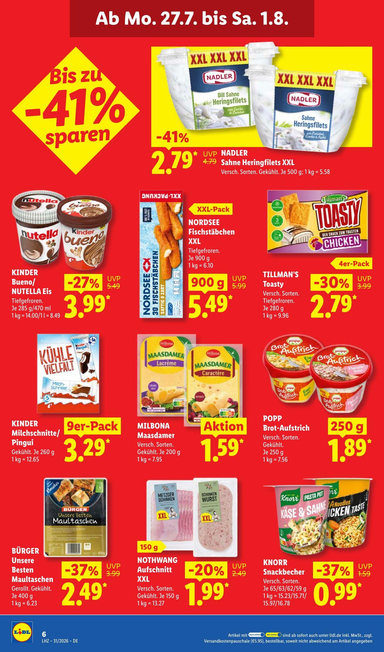 Prospekt Lidl 27.07.2026 - 01.08.2026