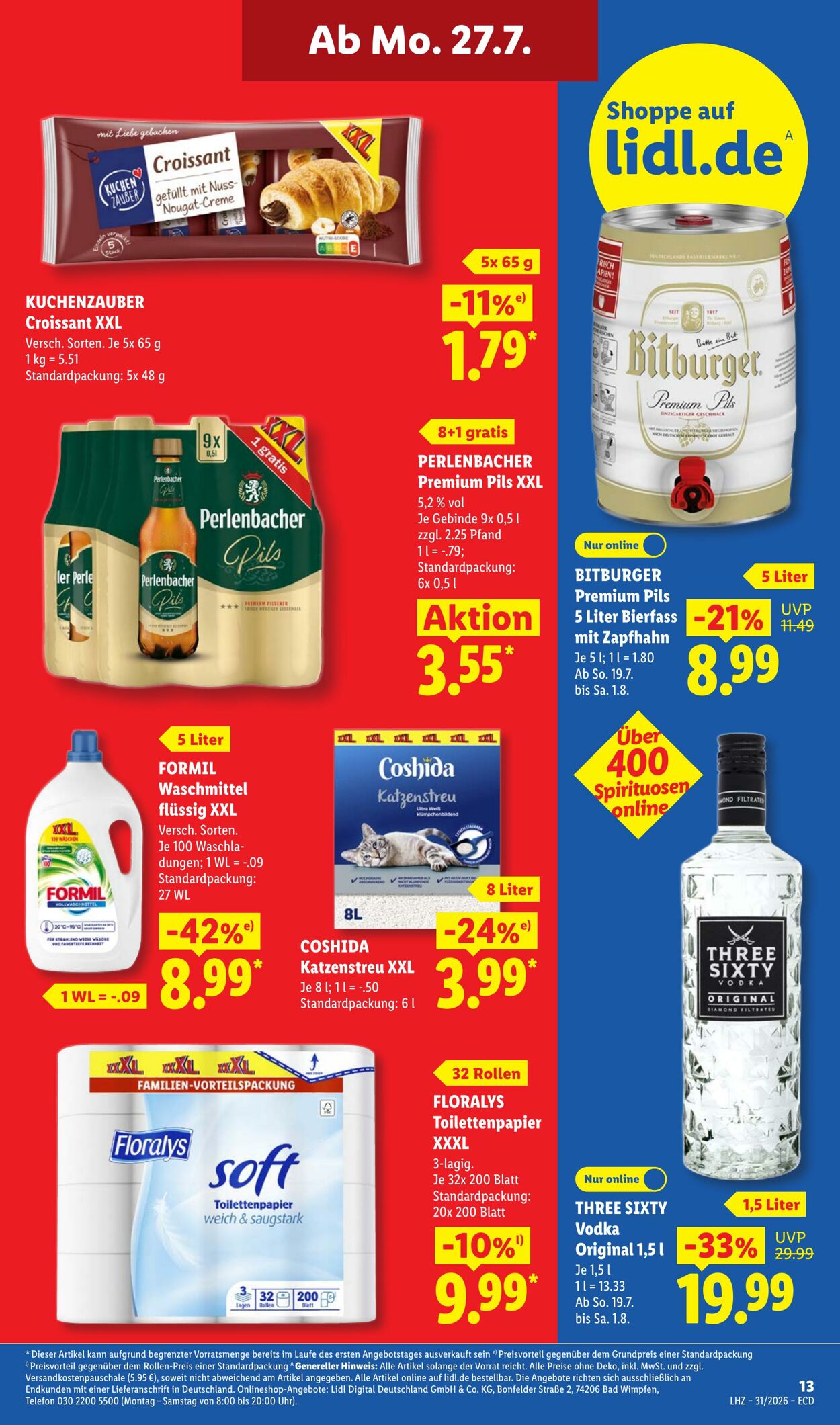 Prospekt Lidl 27.07.2026 - 01.08.2026