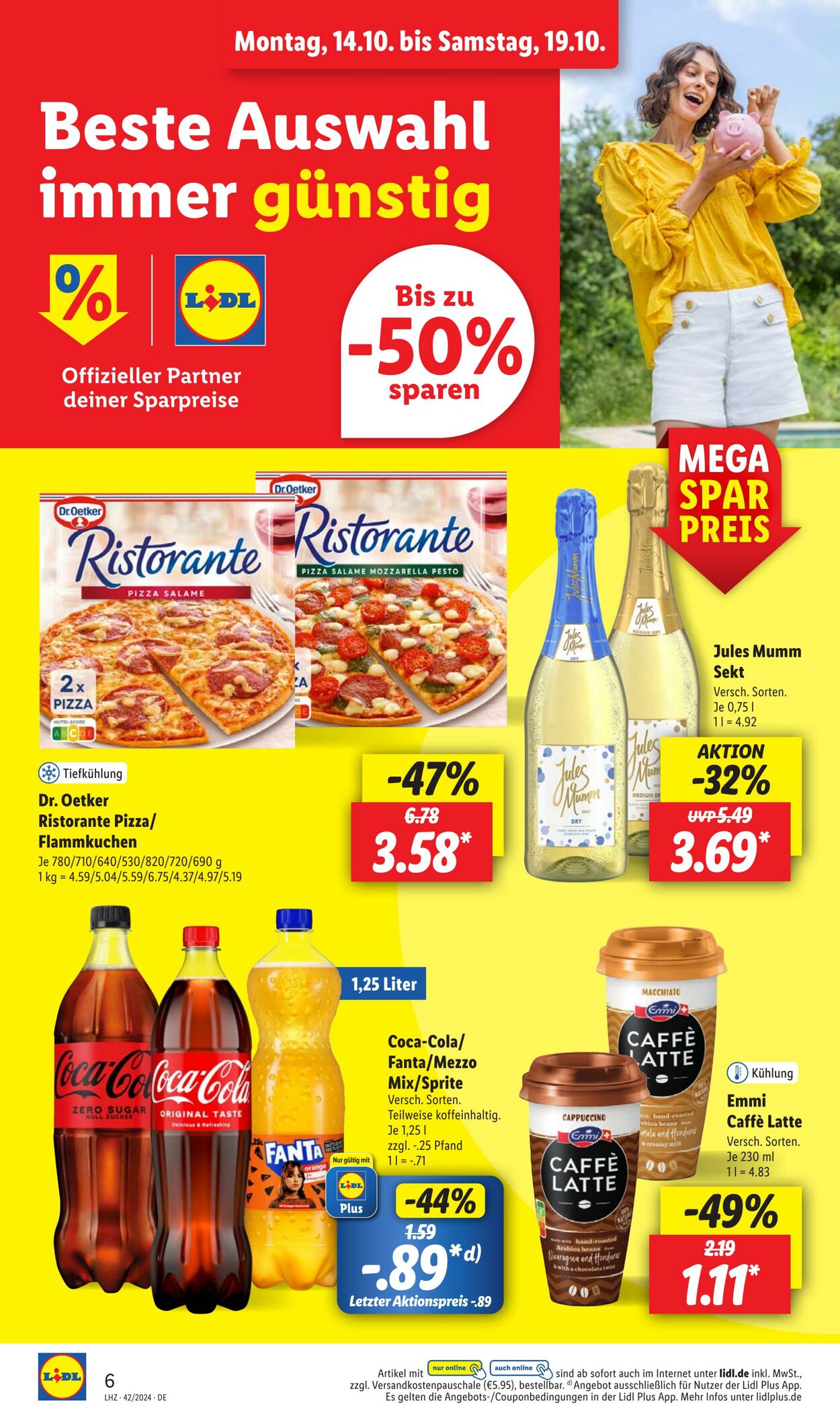 Prospekt Lidl 14.10.2024 - 19.10.2024